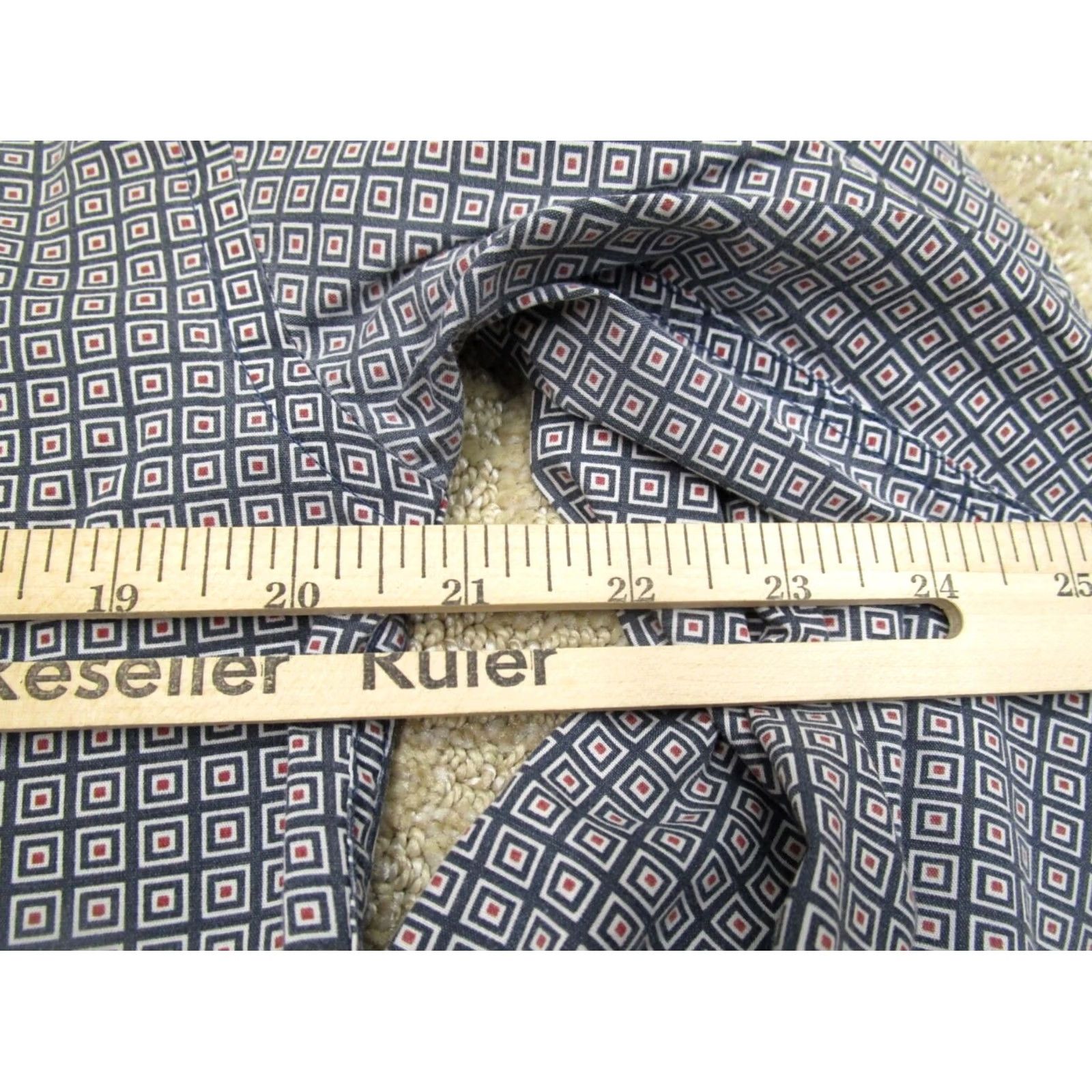 Wrangler Wrangler Shirt Men Small Blue Geometric Western Long Sleeve Button Down Cowboy Size US S / EU 44-46 / 1 - 5 Thumbnail