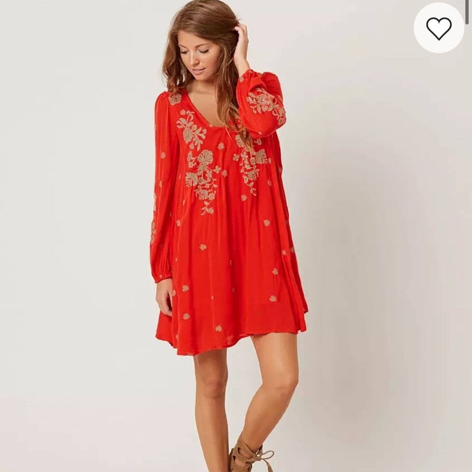 Free People Free People Sweet Tennessee Dress – Red – Size S – EUC Size S / US 4 / IT 40 - 5 Thumbnail