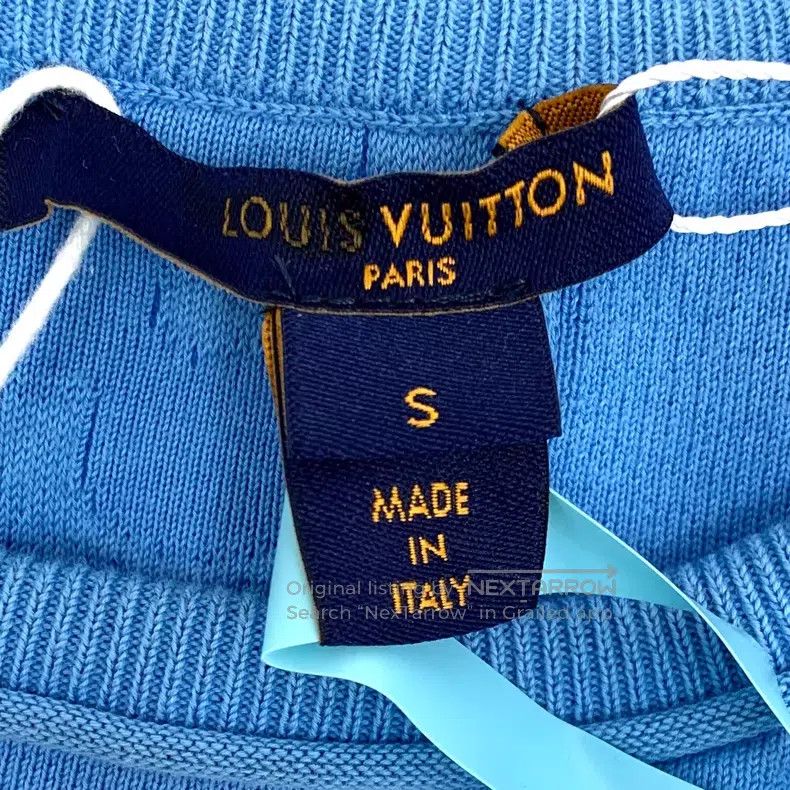 Louis Vuitton Louis Vuitton 22 blue logo embossed full-print cotton crew Size US S / EU 44-46 / 1 - 5 Thumbnail