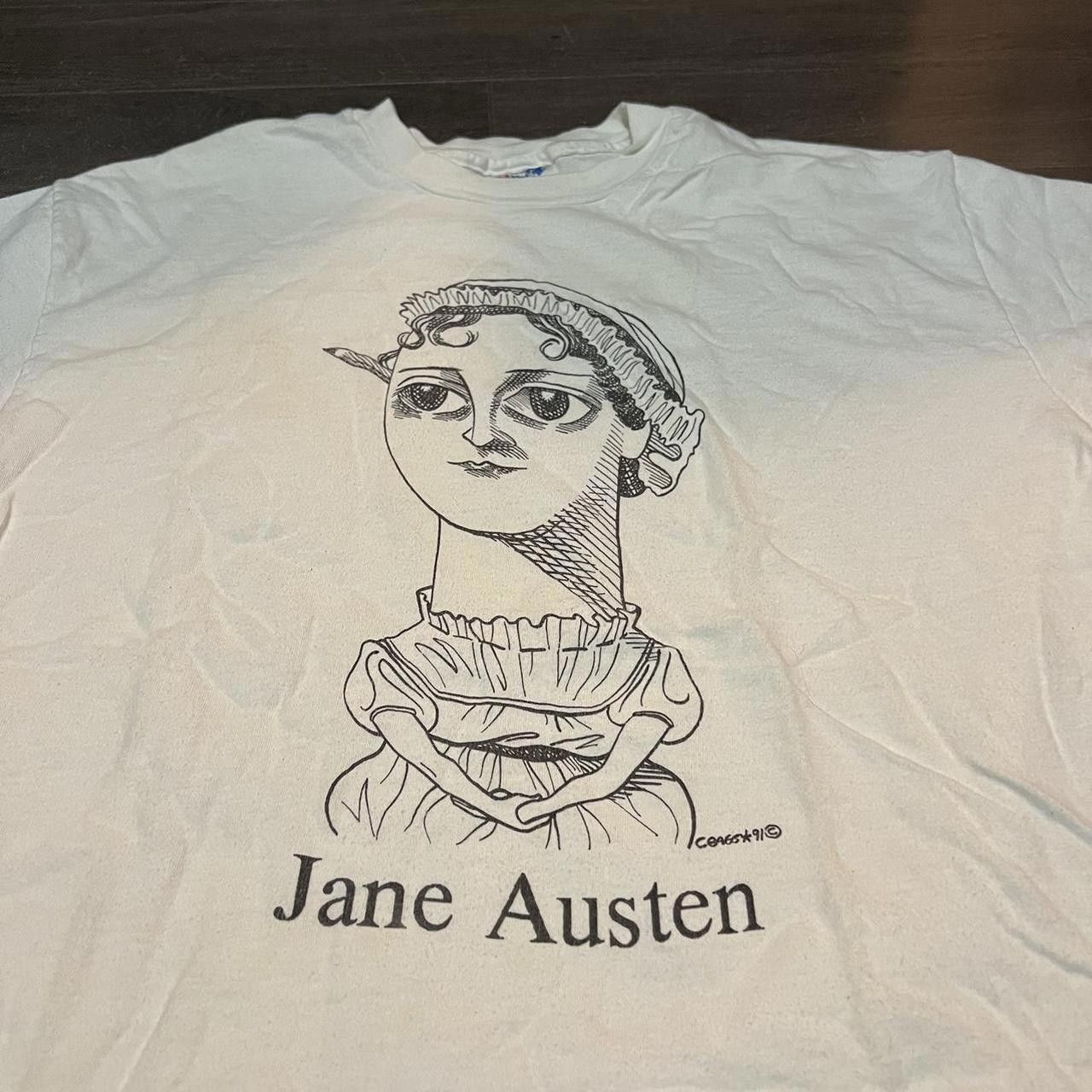 Hanes Vintage Jane Austen T Shirt 1991 Large Size US L / EU 52-54 / 3 - 1 Thumbnail