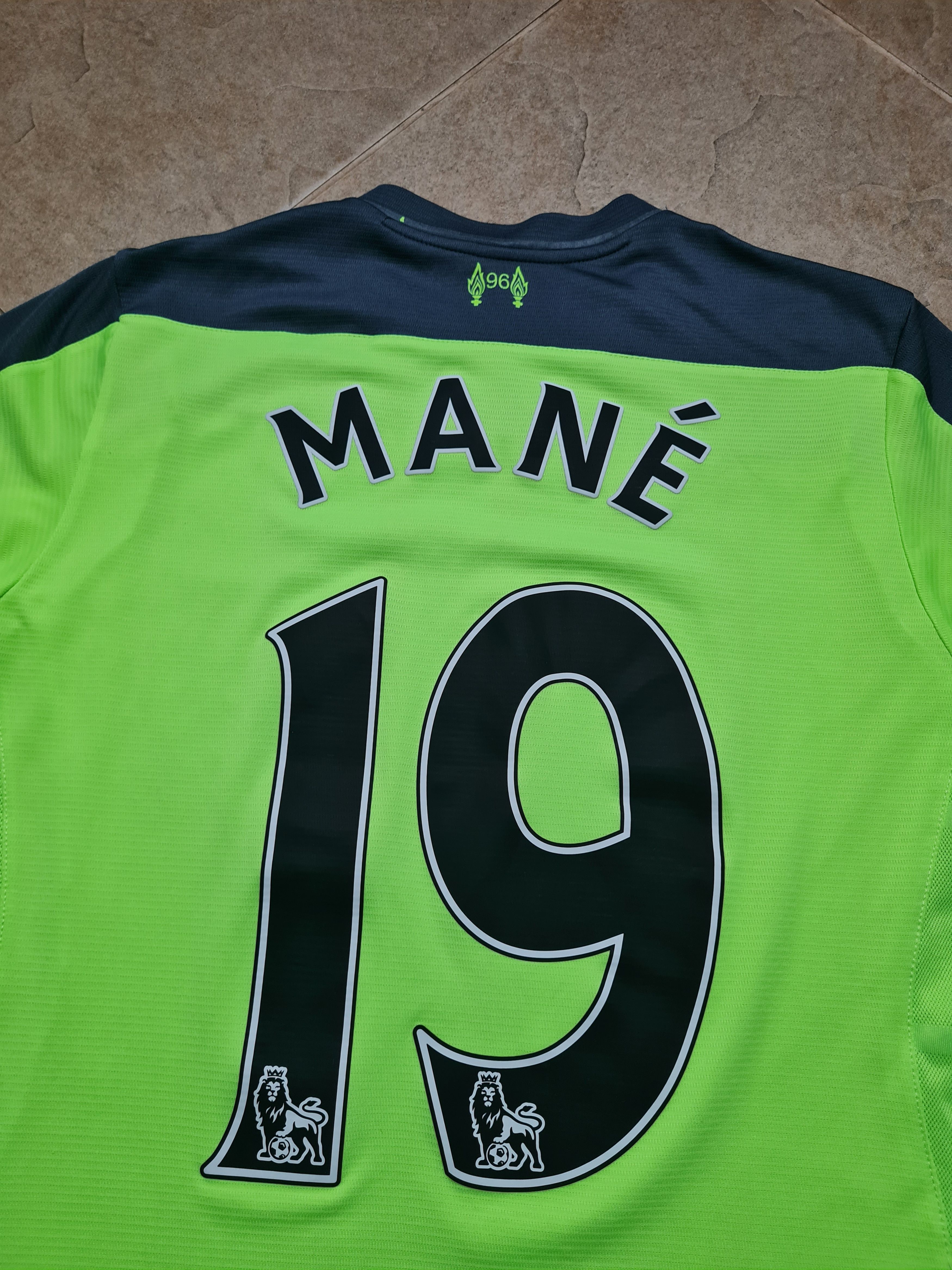 New Balance LIVERPOOL FC 2016/17 Third Sadio MANE 19 NB Toxic Green Size US S / EU 44-46 / 1 - 9 Thumbnail