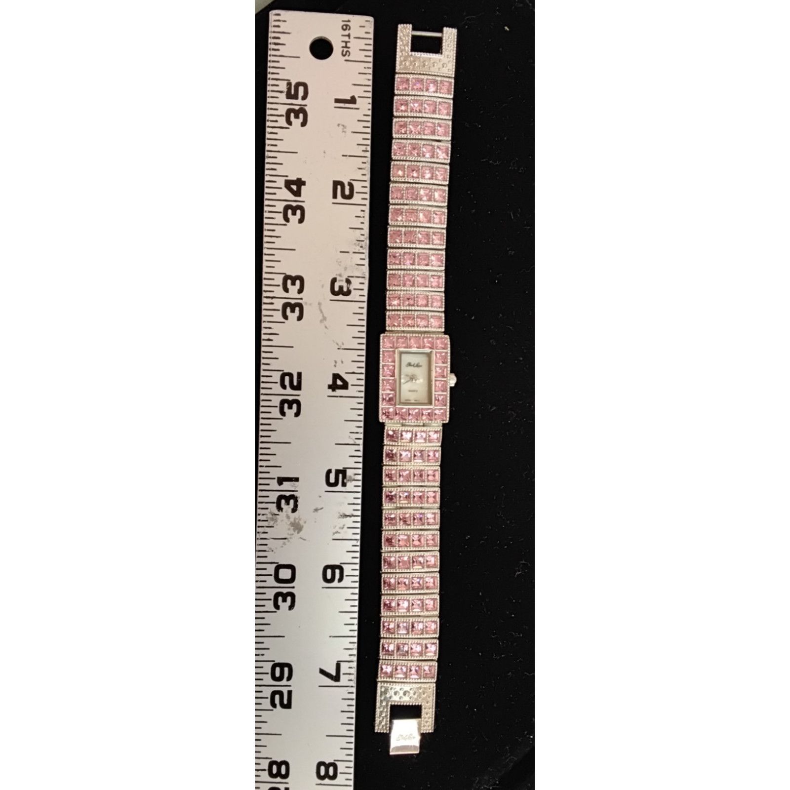 Other Park Lane Womens Flamingo Watch Silver/Pink Cube Zirconia Size ONE SIZE - 11 Thumbnail