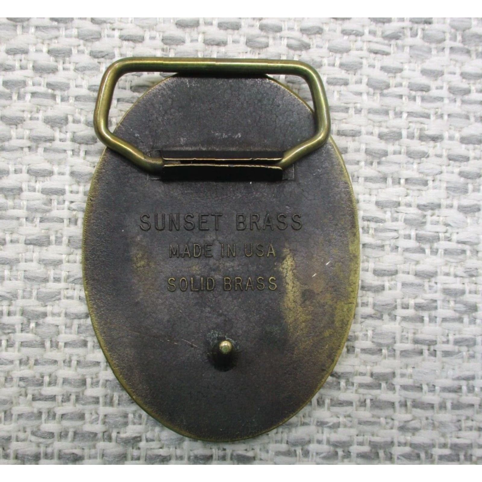 Vintage VINTAGE Sunset Brass San Francisco Cable Car Solid Brass Belt Buckle Made In USA Belt Buckle Ladies? (adjusted) Size ONE SIZE - 3 Thumbnail