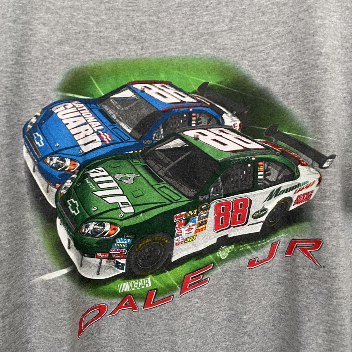 NASCAR Vintage Y2K Nascar Dale Jr T Shirt Size US XL / EU 56 / 4 - 2 Thumbnail