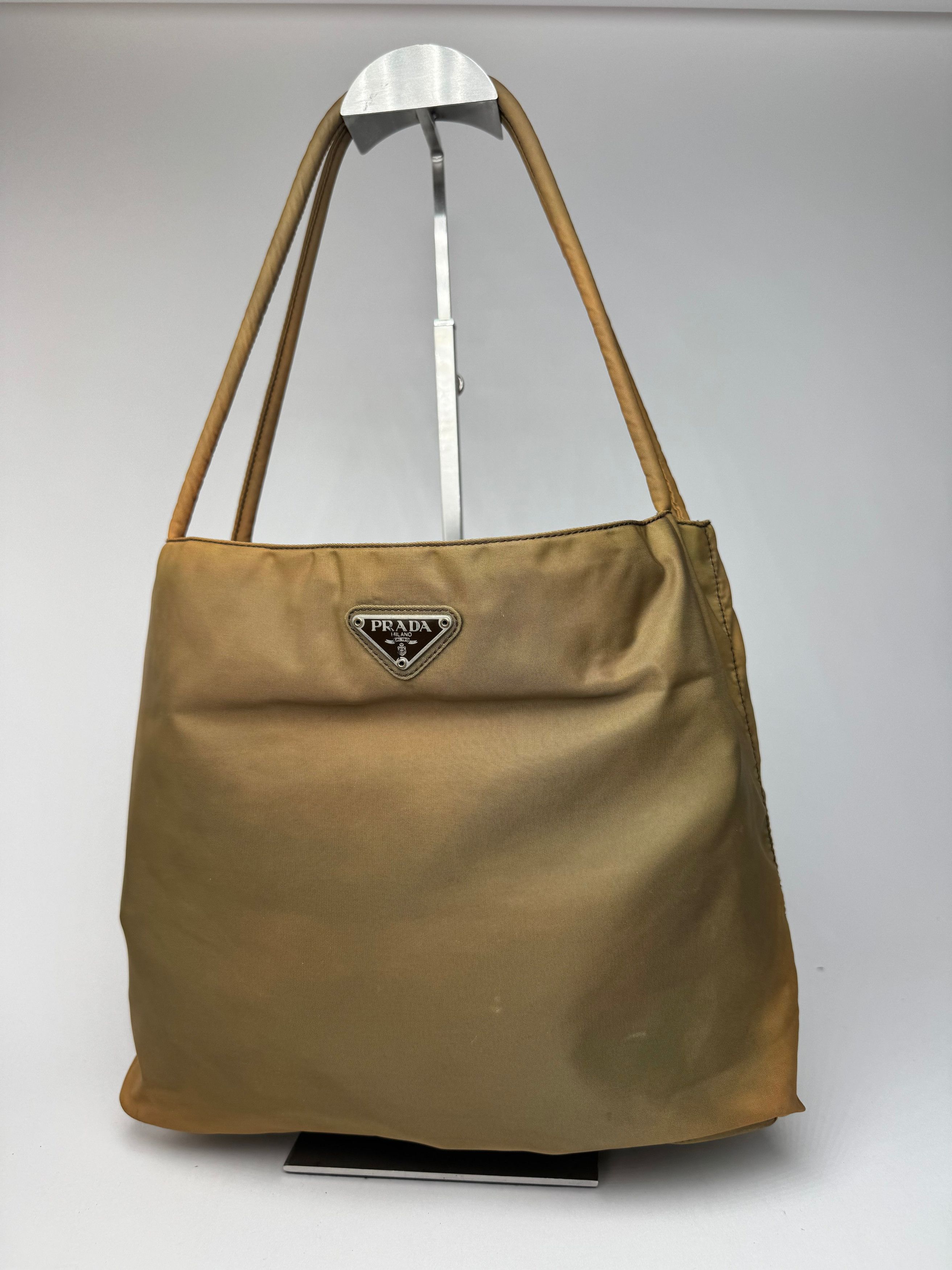 Prada Vintage Polyester bag khaki brown Size ONE SIZE - 1 Thumbnail