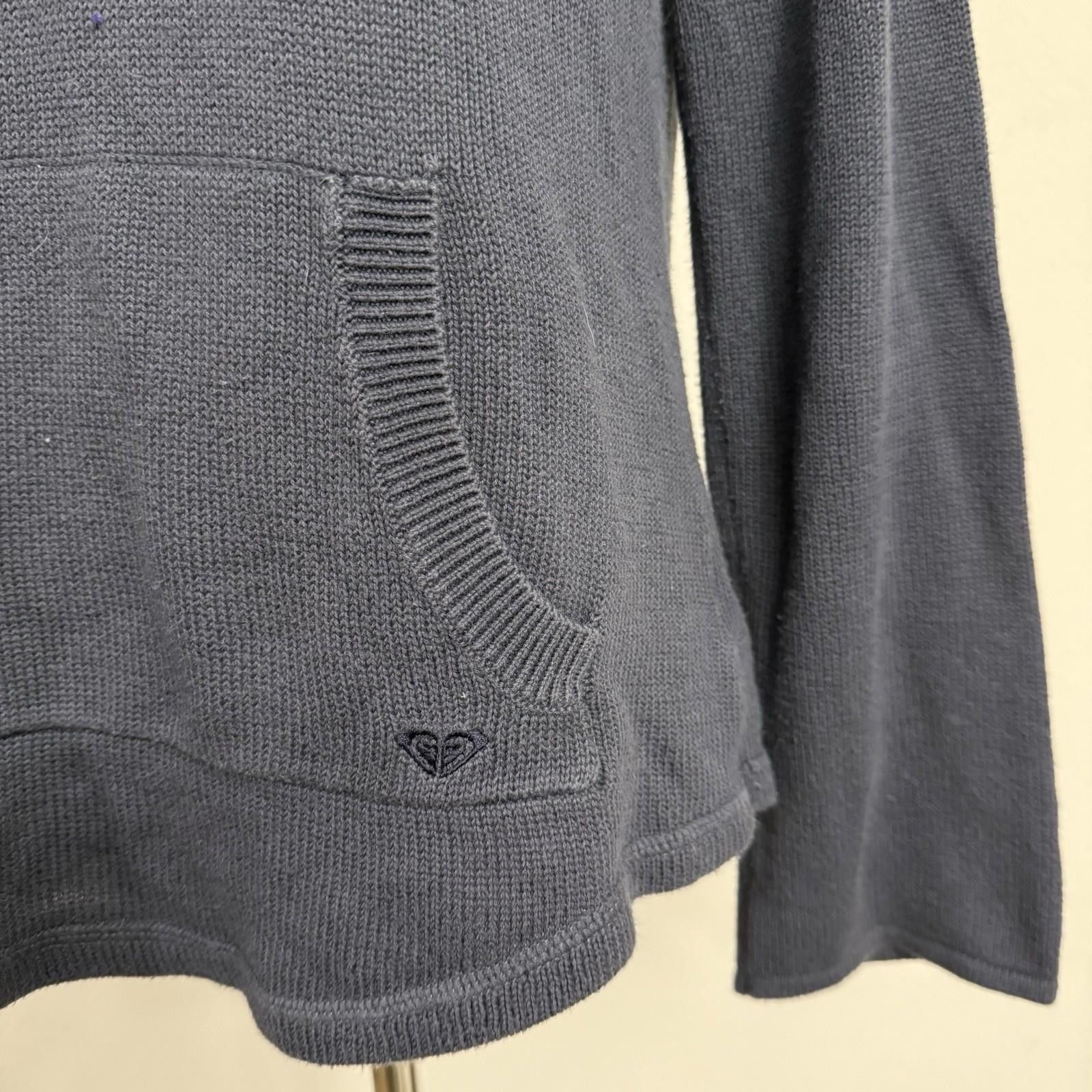 Other Y2k Grunge Navy Roxy Pullover Sweater Knit Medium Size M / US 6-8 / IT 42-44 - 5 Thumbnail