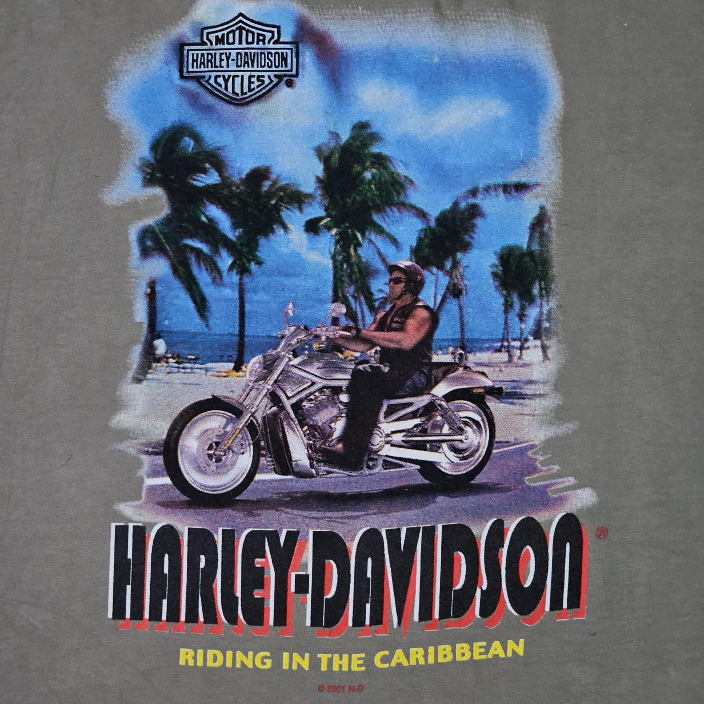 Harley Davidson Harley Davidson Vintage Y2K Virgin Islands T-Shirt Size US XL / EU 56 / 4 - 3 Thumbnail