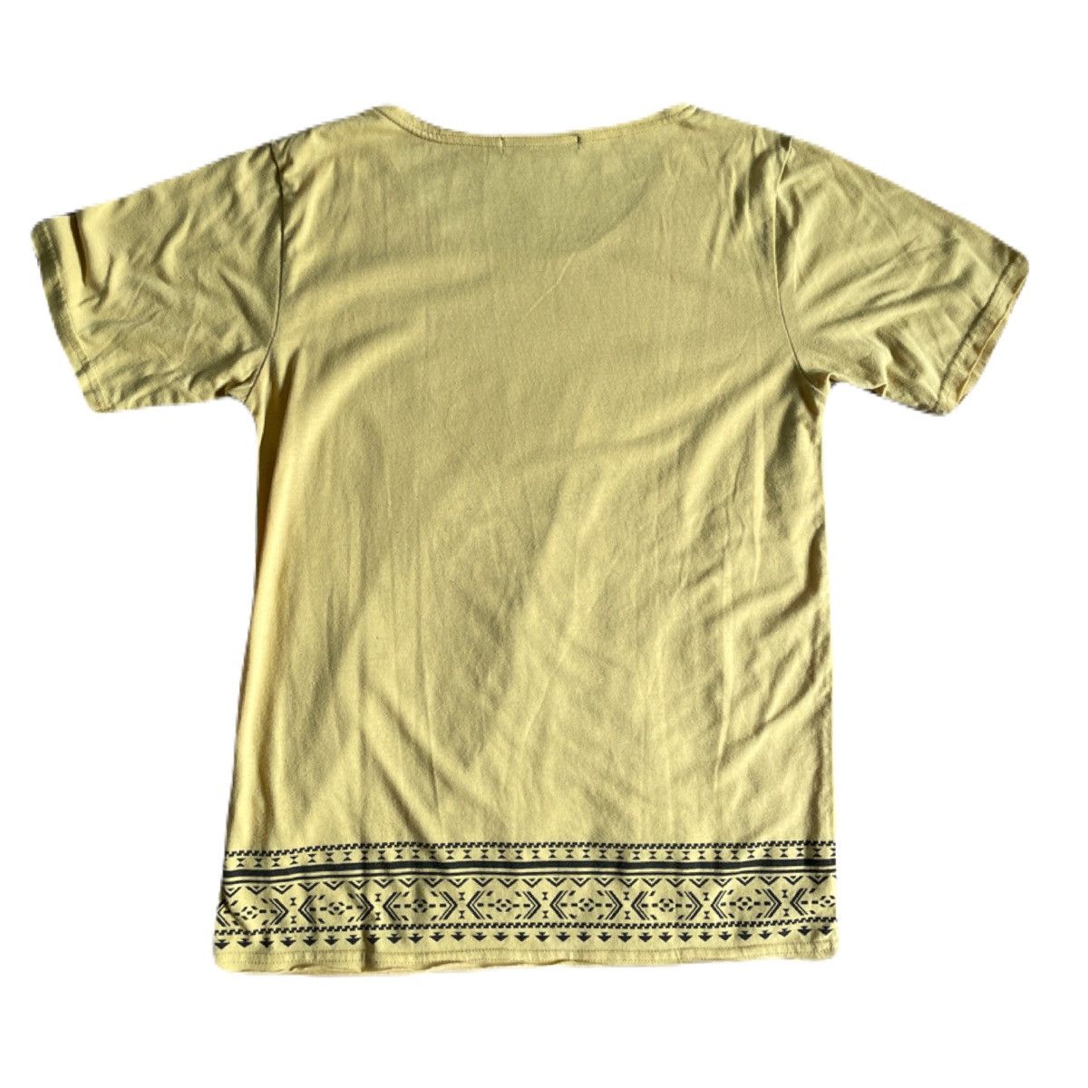 If Six Was Nine 2000s Japanese archive Feather Necklace Ethnic Tee Vkei Y2K Size US S / EU 44-46 / 1 - 4 Thumbnail