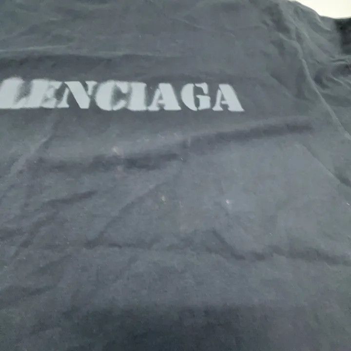 Balenciaga Balenciaga Balenciaga SS24 Black Logo Print Tshirt -2507 Size US XL / EU 56 / 4 - 9 Thumbnail