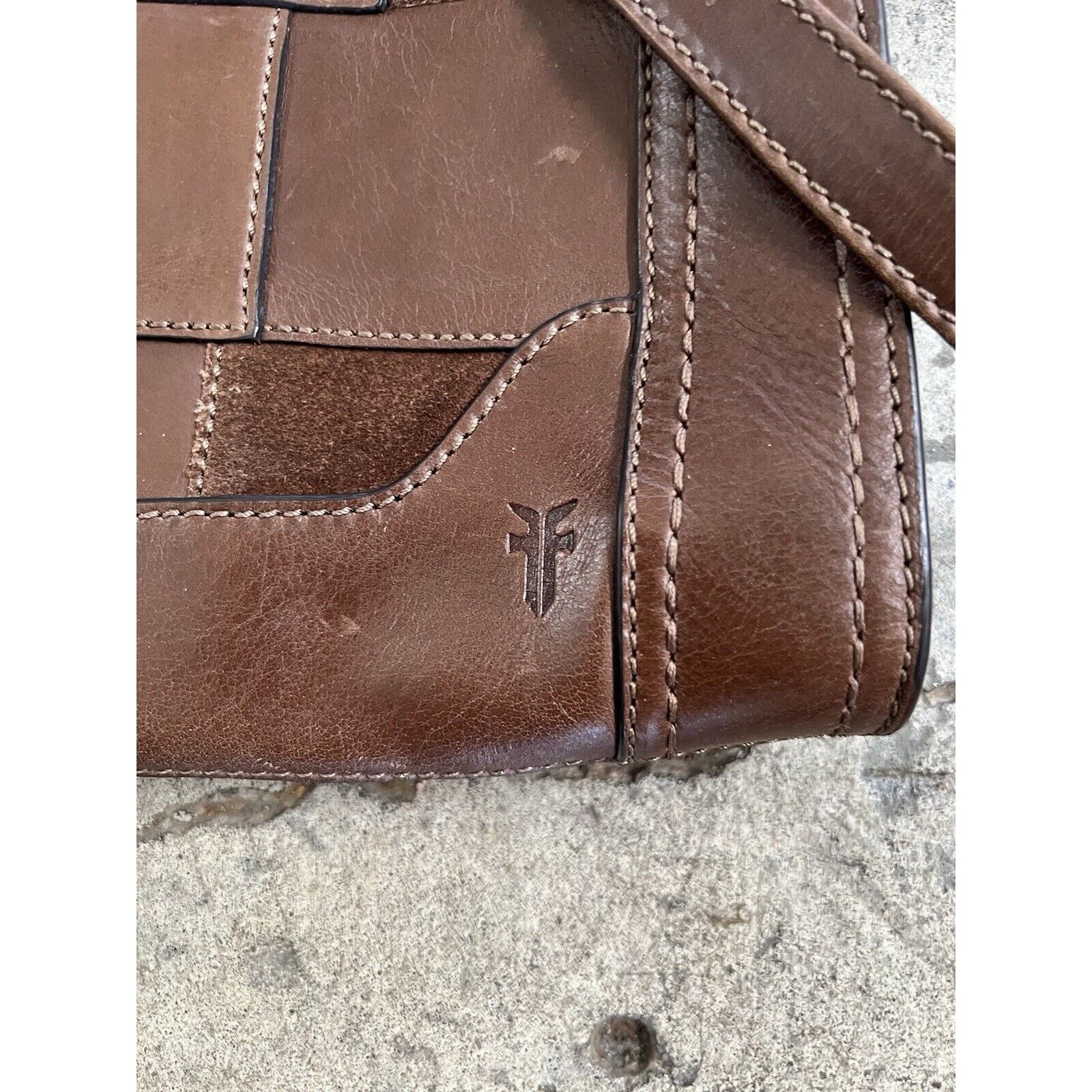 Frye Frye Melissa Leather & Suede Patchwork Purse Patch Crossbody Size ONE SIZE - 3 Thumbnail