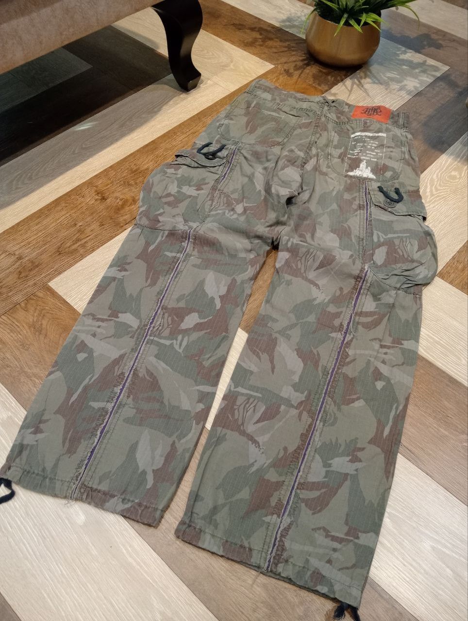 PPFM VINTAGE PPFM JAPAN CAMO PARACHUTE CARGO PANTS Size US 29 - 13 Thumbnail