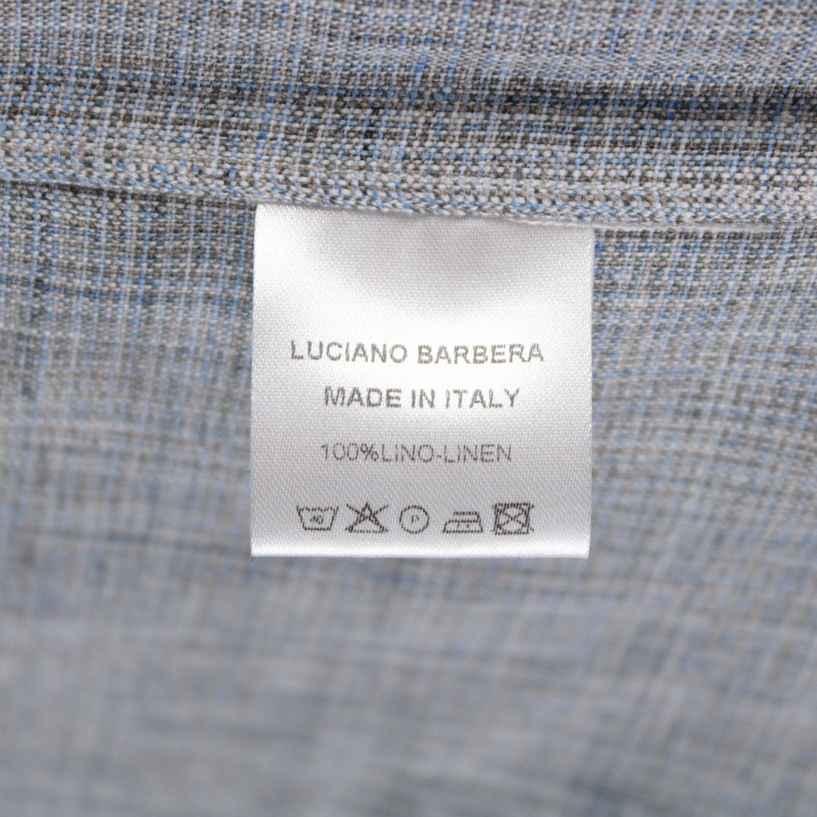 Luciano Barbera Luciano Barbera Overshirt Size M US In Blue Linen Size US M / EU 48-50 / 2 - 9 Thumbnail