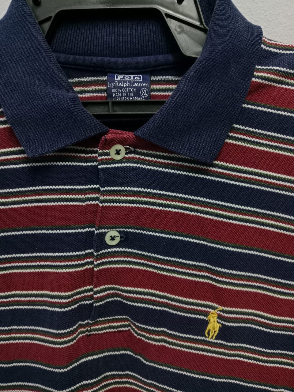 Polo Ralph Lauren Polo Ralph Lauren Striped 90s Size US XL / EU 56 / 4 - 2 Thumbnail