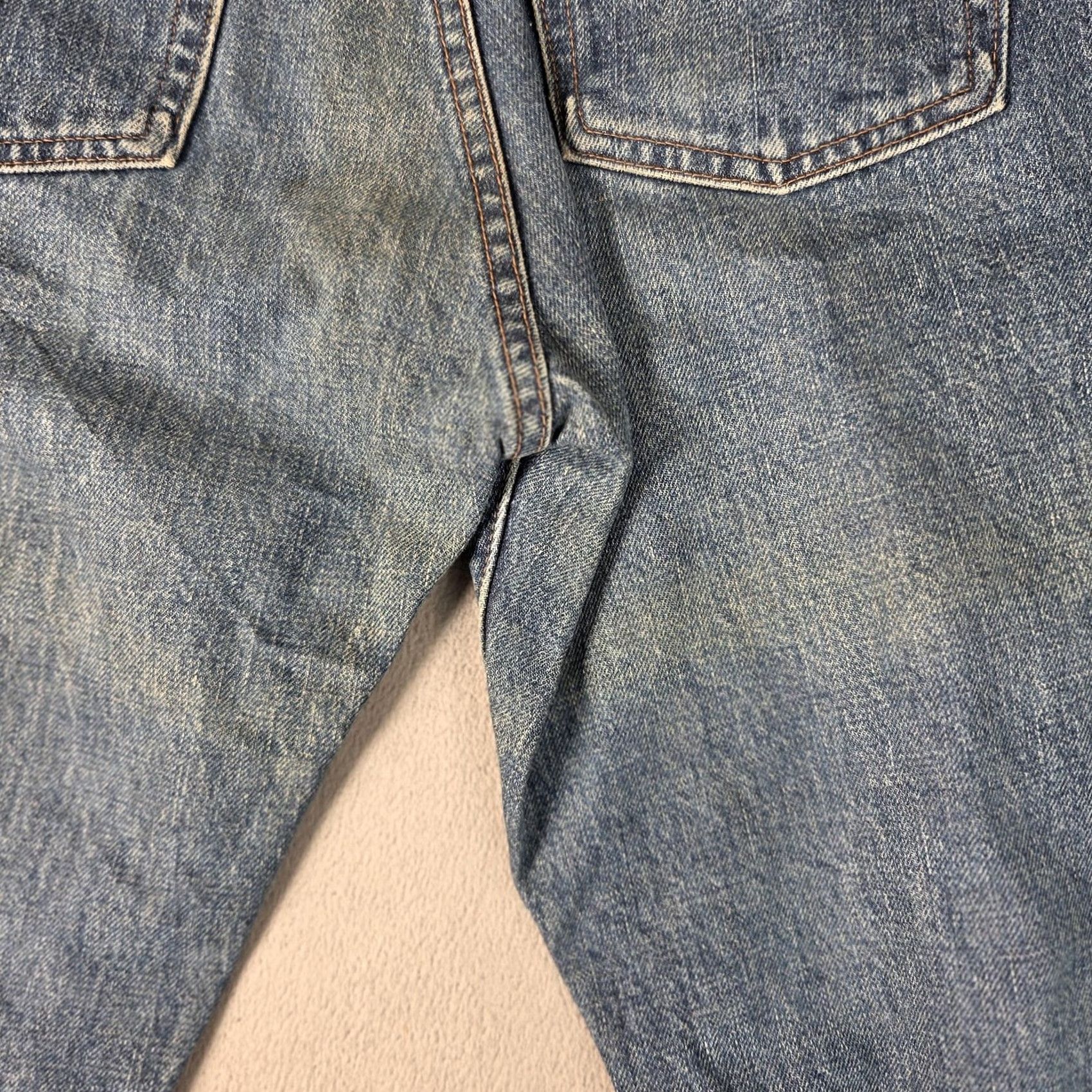 Levi's VINTAGE Levi's 502 Jeans Mens 28x32 Big E Selvedge Denim Japan 90s Tag 32x34 Size US 28 / EU 44 - 5 Thumbnail