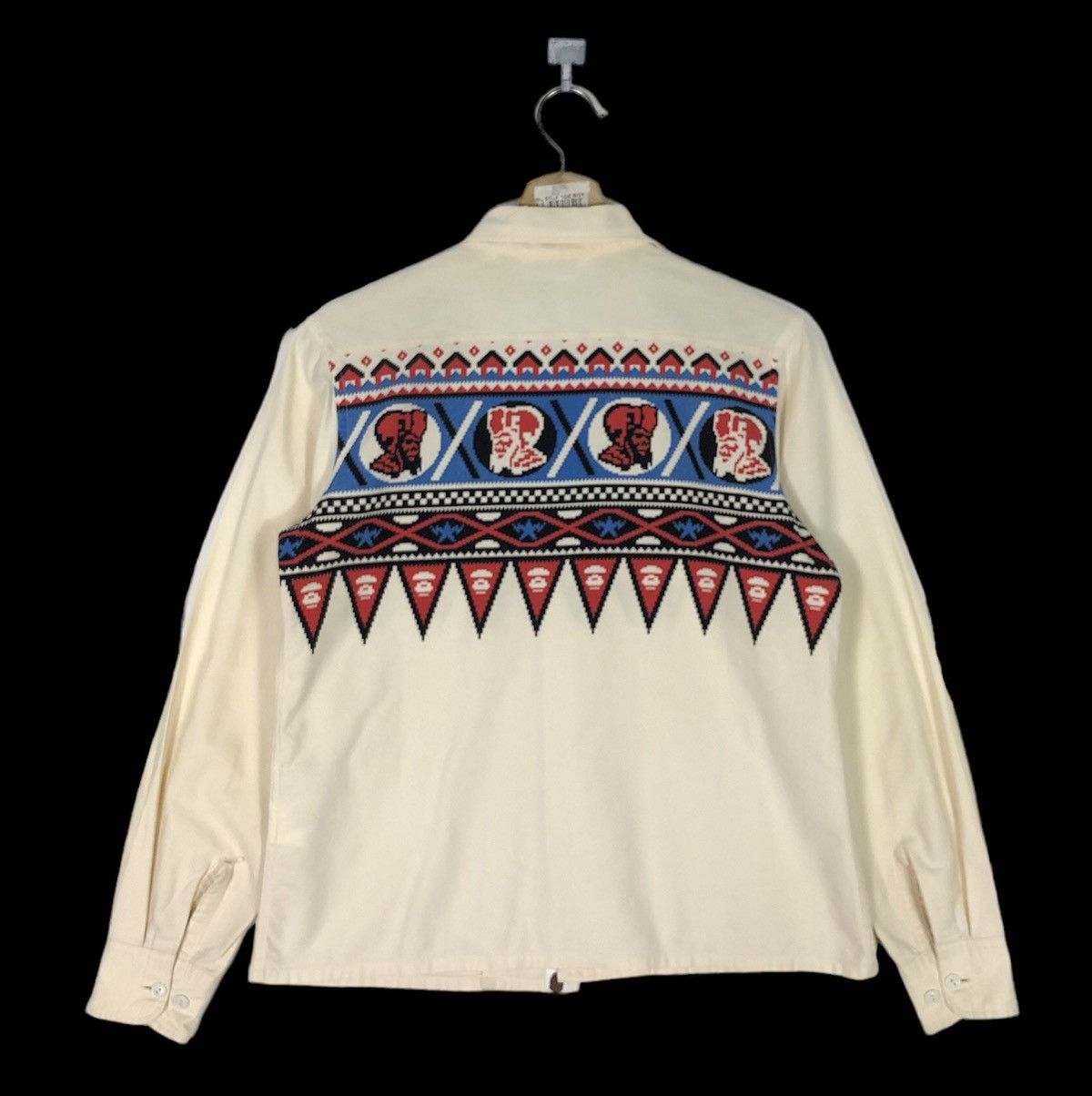 Bape RARE🔥BAPE CLASSIC NAVAJO CODE NATIVE BUTTON UPS Size S / US 4 / IT 40 - 2 Thumbnail