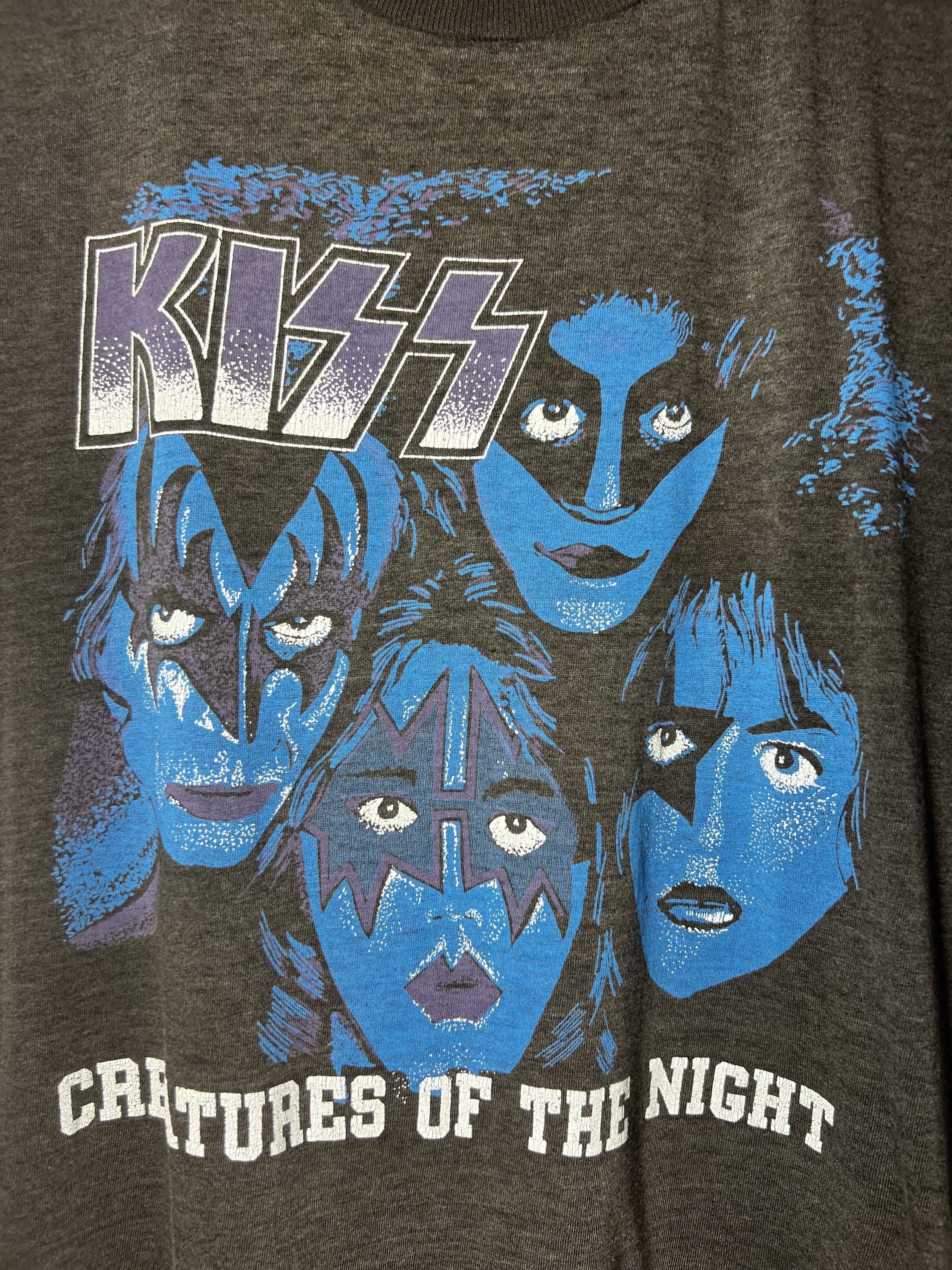 Band Tees Vintage 80's Kiss Creatures of the Night Band T-Shirt Size US L / EU 52-54 / 3 - 3 Thumbnail