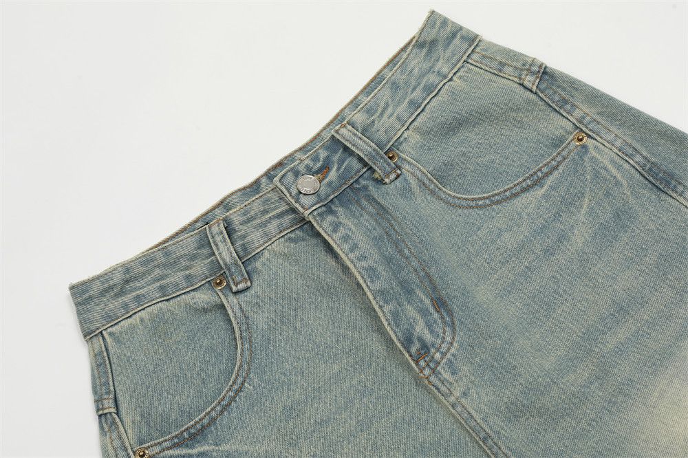Japanese Brand × Jean Men's retro street style deconstructed washed jeans Size US 34 / EU 50 - 4 Thumbnail