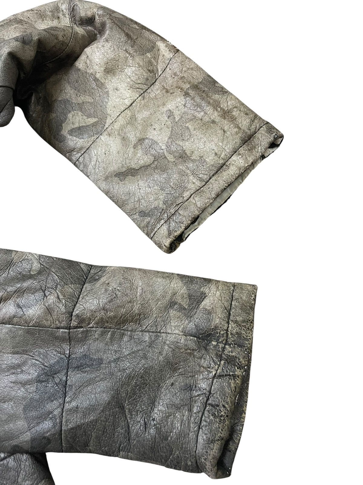 291295=Homme Vintage 291295=Homme Camouflage Leather Jacket Size US M / EU 48-50 / 2 - 10 Thumbnail