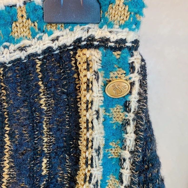 Chanel Chanel Egyptian series knitted skirt 2504-Nextarrow Size 24" / US 00 / IT 34 - 4 Thumbnail