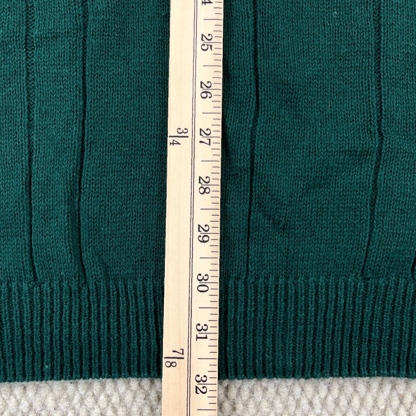 Vintage VINTAGE Etchings Sweater Men XLT Green Cable-Knit Pullover 90s Tennis Golf Mens Size US XL / EU 56 / 4 - 7 Thumbnail