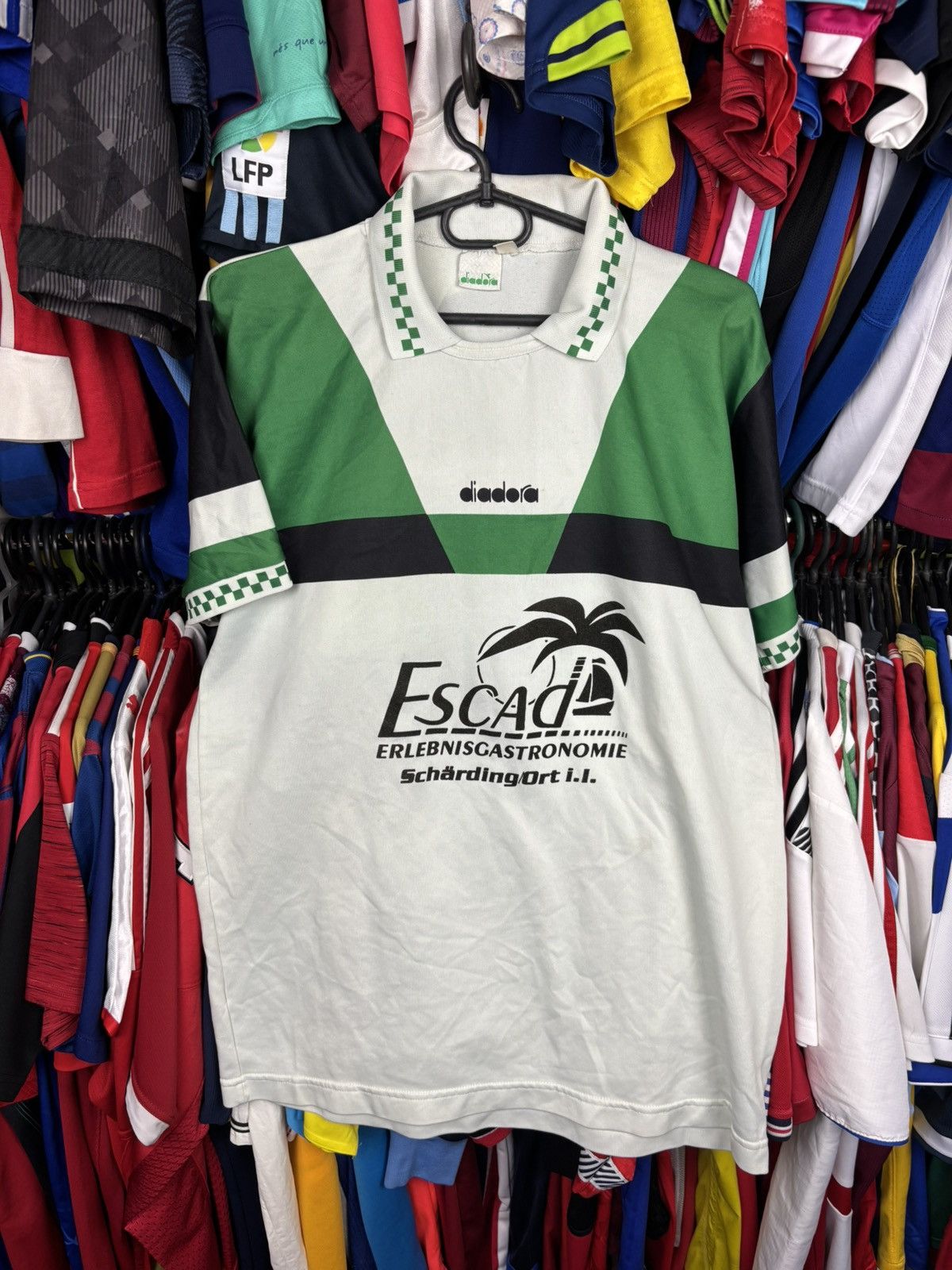 Diadora Vintage Diadora Retro soccer jersey #9 Size US XL / EU 56 / 4 - 1 Thumbnail