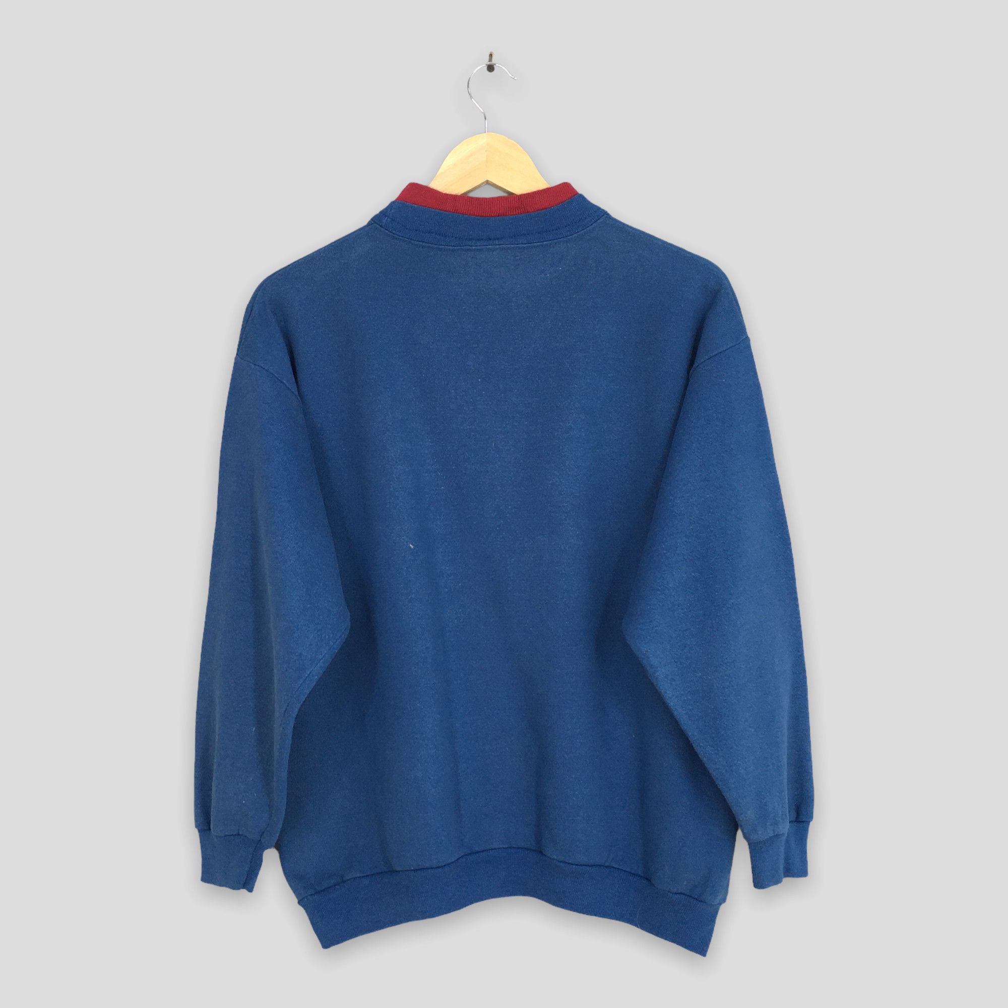 Habitat Vintage Morning Sun Kitten Cat Blue Sweatshirt Medium Size US M / EU 48-50 / 2 - 8 Thumbnail