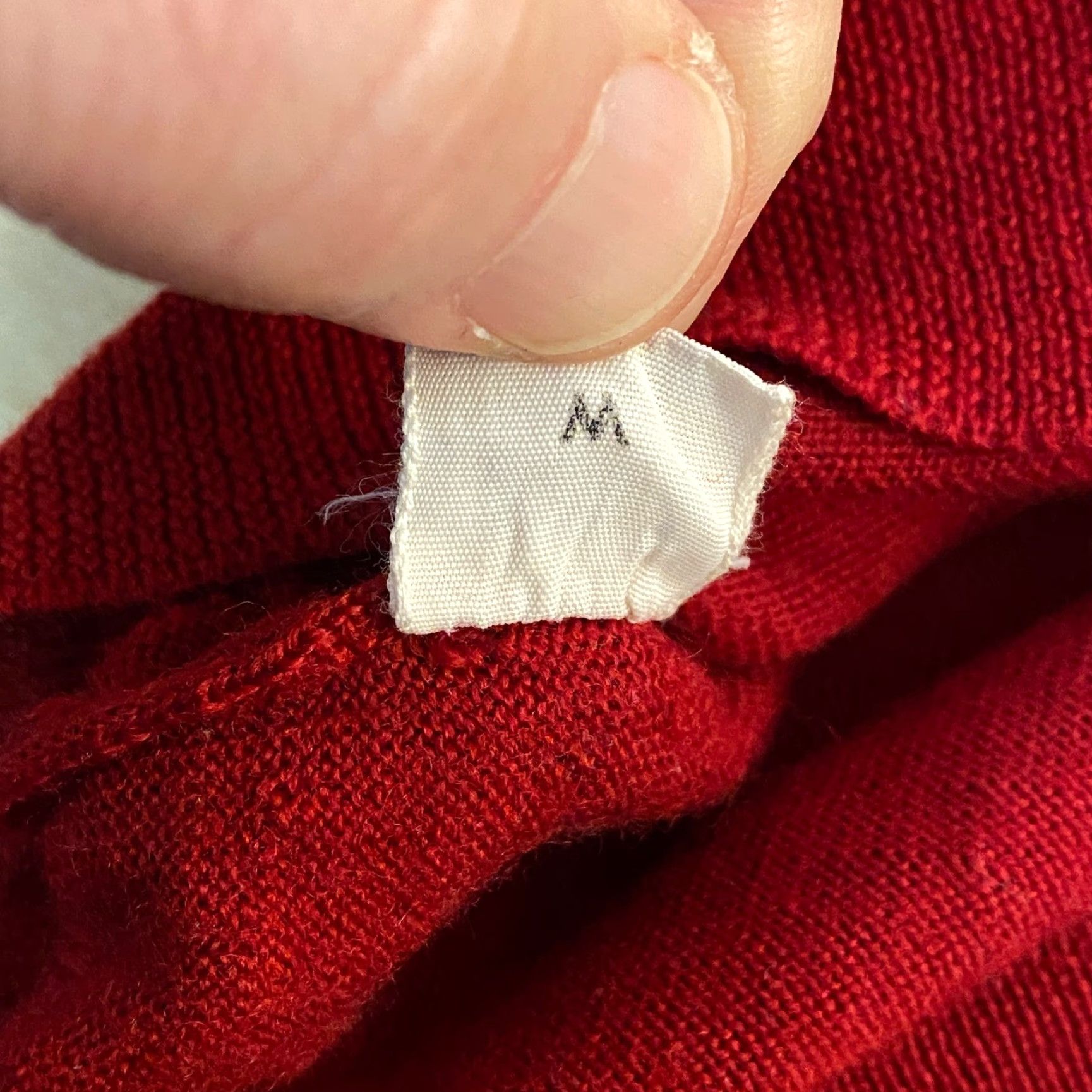 Bloomingdale's VINTAGE Bloomingdale's Turtleneck Sweater Mens M Red 100% Wool Knit Pullover Long Sleeve Woolen Ivy League Classic Fall Winter Men Size US M / EU 48-50 / 2 - 4 Thumbnail