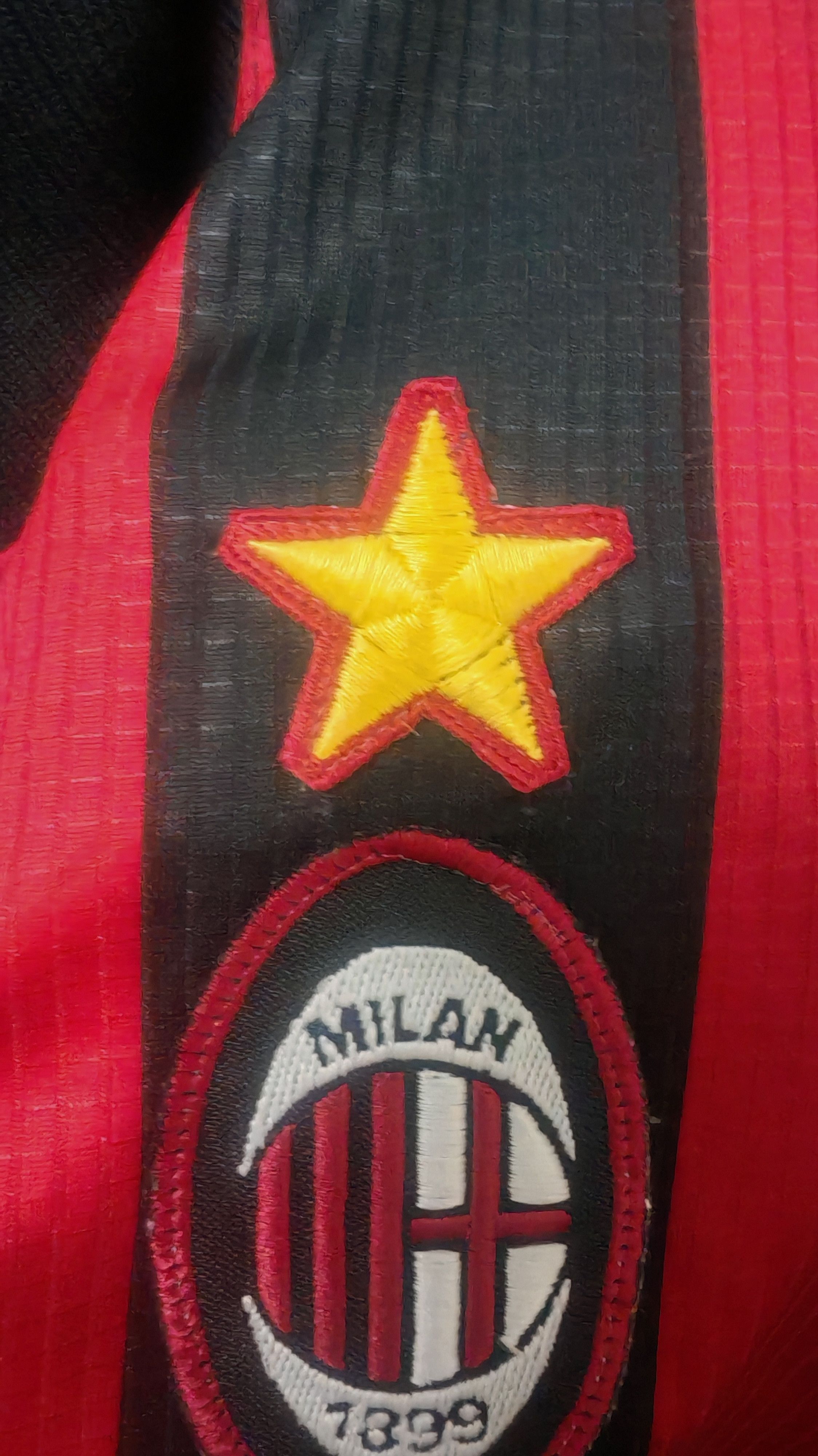Lotto Sport Vintage Player Issue AC Milan IBOU 13 Jersey Size US L / EU 52-54 / 3 - 3 Thumbnail