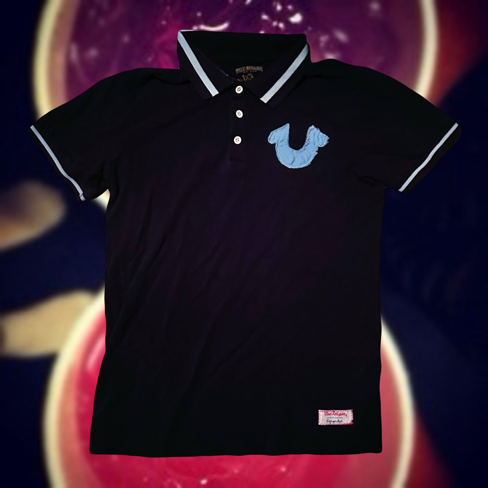 True Religion true religion filled in logo patch design polo shirt Size US S / EU 44-46 / 1 - 1 Thumbnail