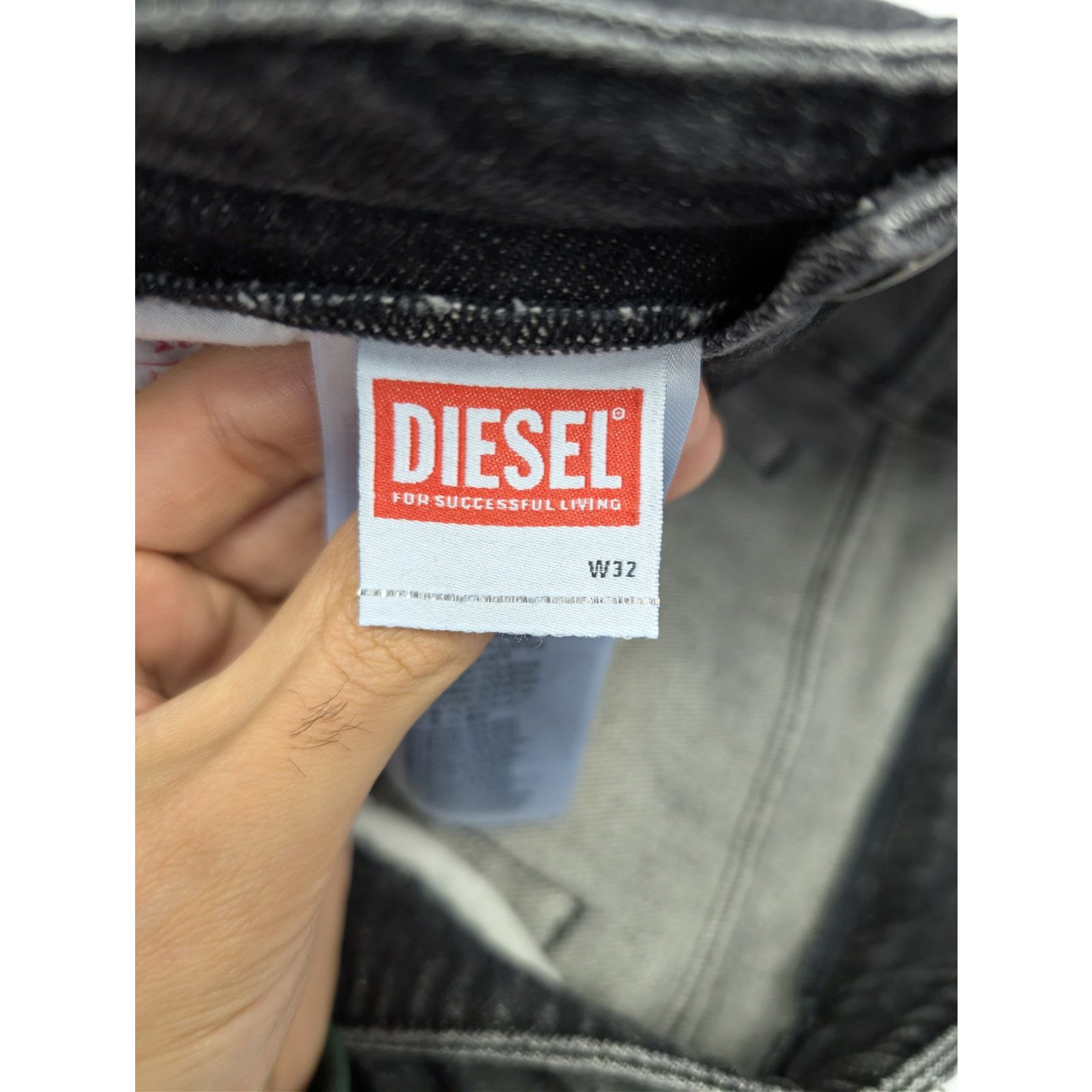 Diesel o1rshd1 D-Viker regular straight-leg jeans black / dark grey Size US 32 / EU 48 - 13 Thumbnail