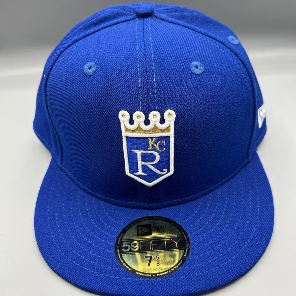 New Era Kansas City Royals Hat Men 7 5/8 59Fifty New Era Fitted Cap Size ONE SIZE - 1 Thumbnail