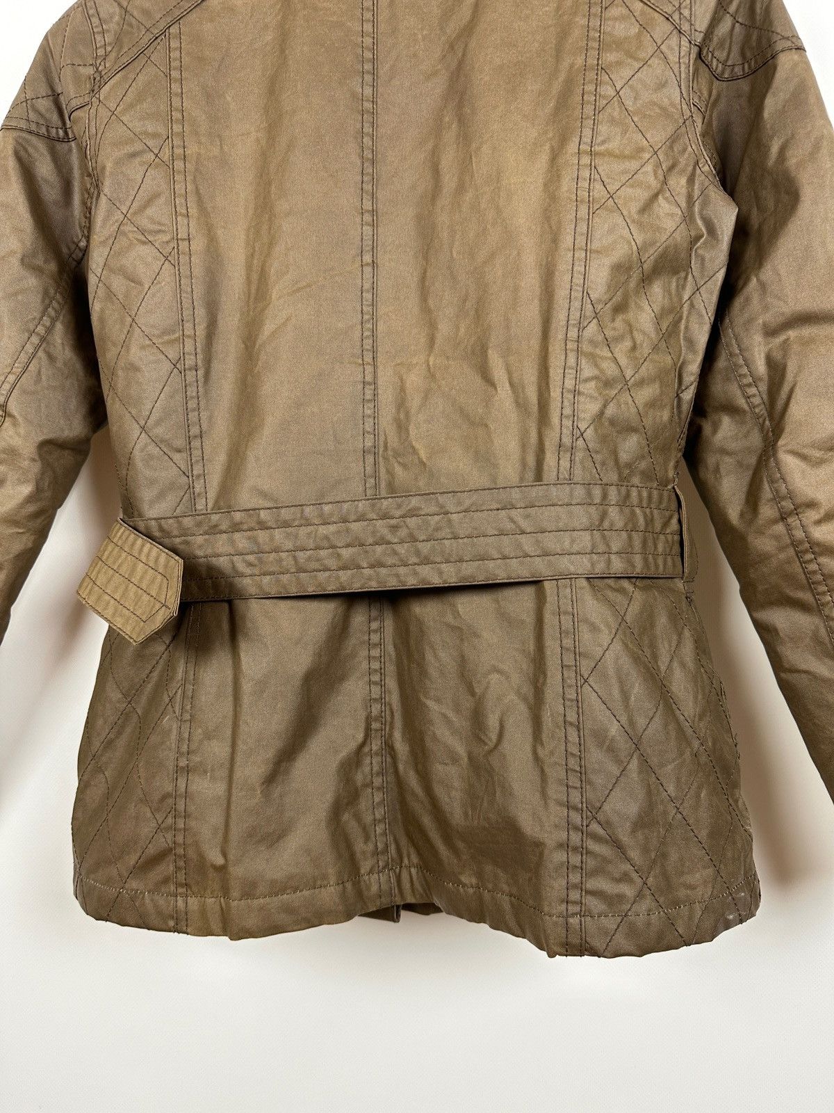 Barbour Women’s Barbour Wax Quilted Belt Brown Jacket Size M / US 6-8 / IT 42-44 - 15 Thumbnail