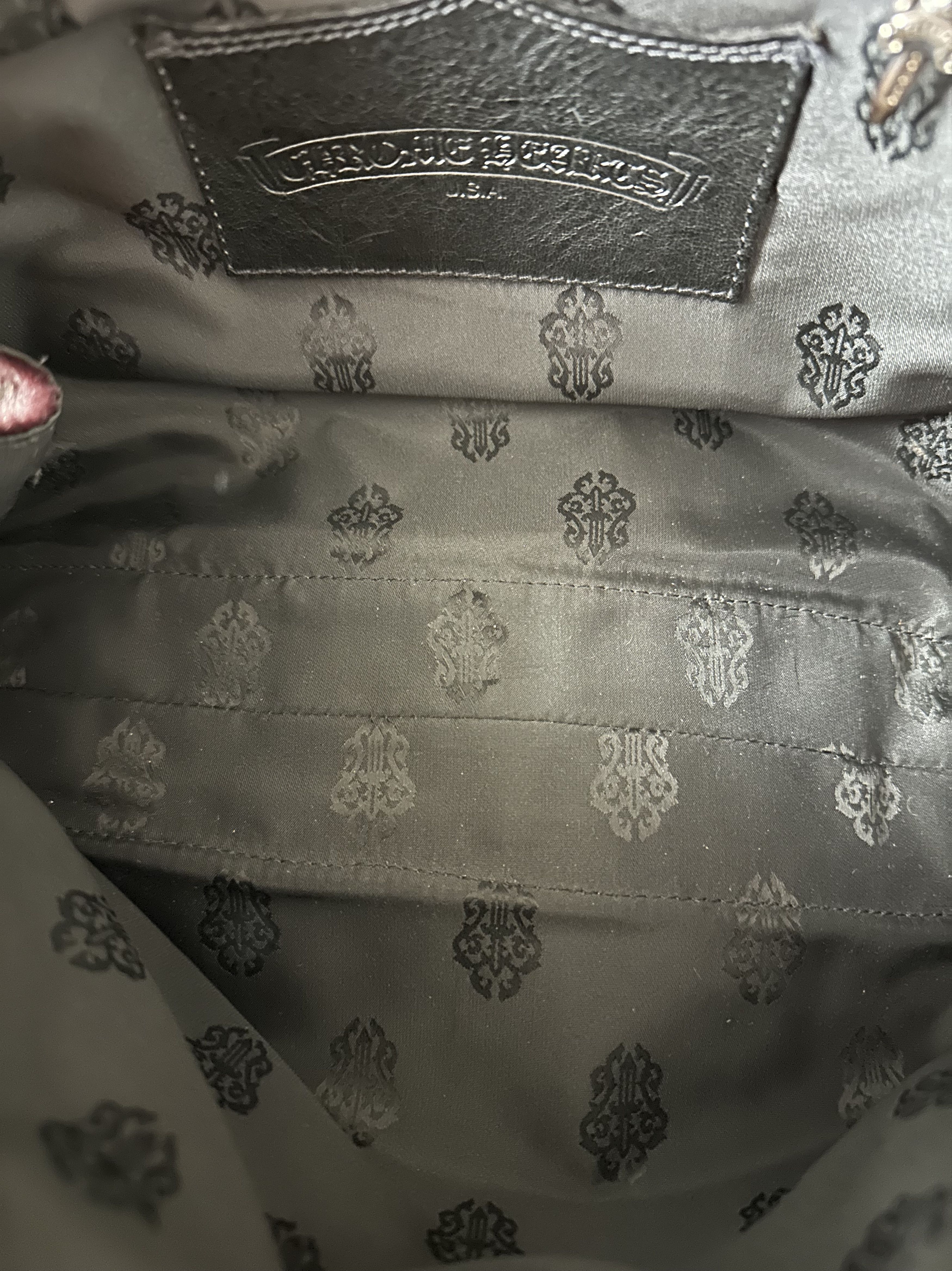Chrome Hearts Chrome Hearts Burgundy & Black Ponyhair Hand Bag Size ONE SIZE - 6 Thumbnail