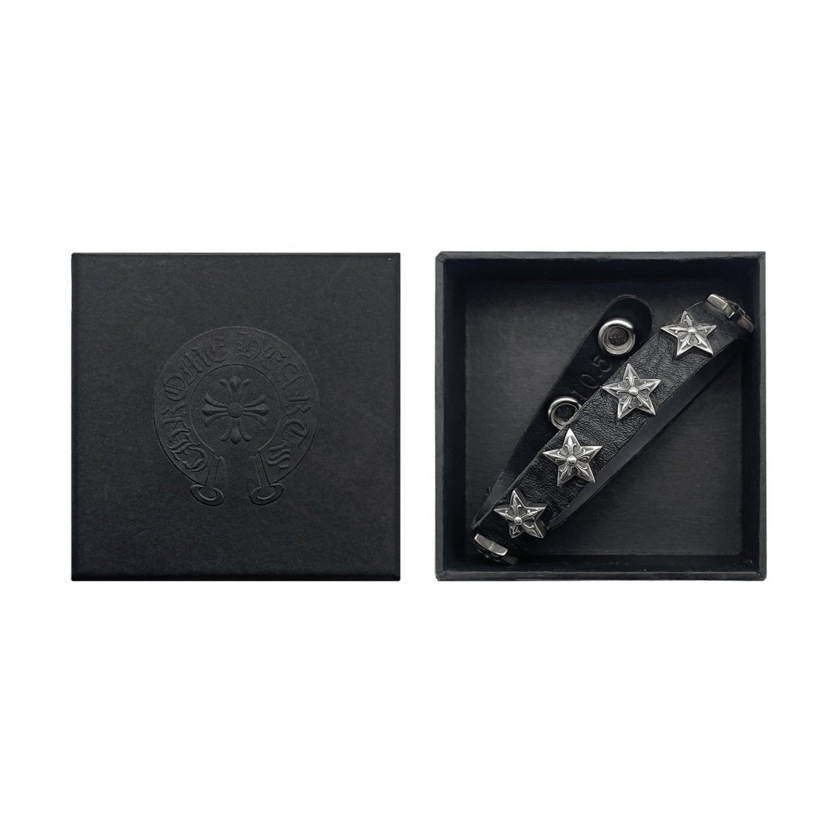 Chrome Hearts Chrome Hearts Silver Star Studded Leather Bracelet Size ONE SIZE - 4 Thumbnail