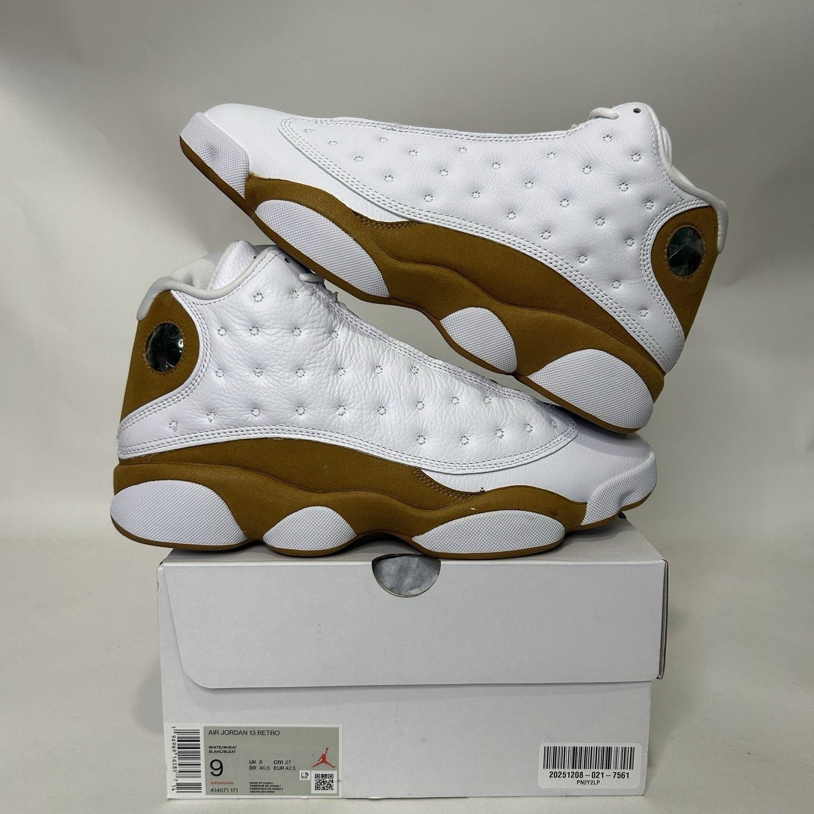 Jordan Brand Nike Air Jordan 13 Retro “Wheat White” 2023 Size US 9 / EU 42 - 1 Thumbnail