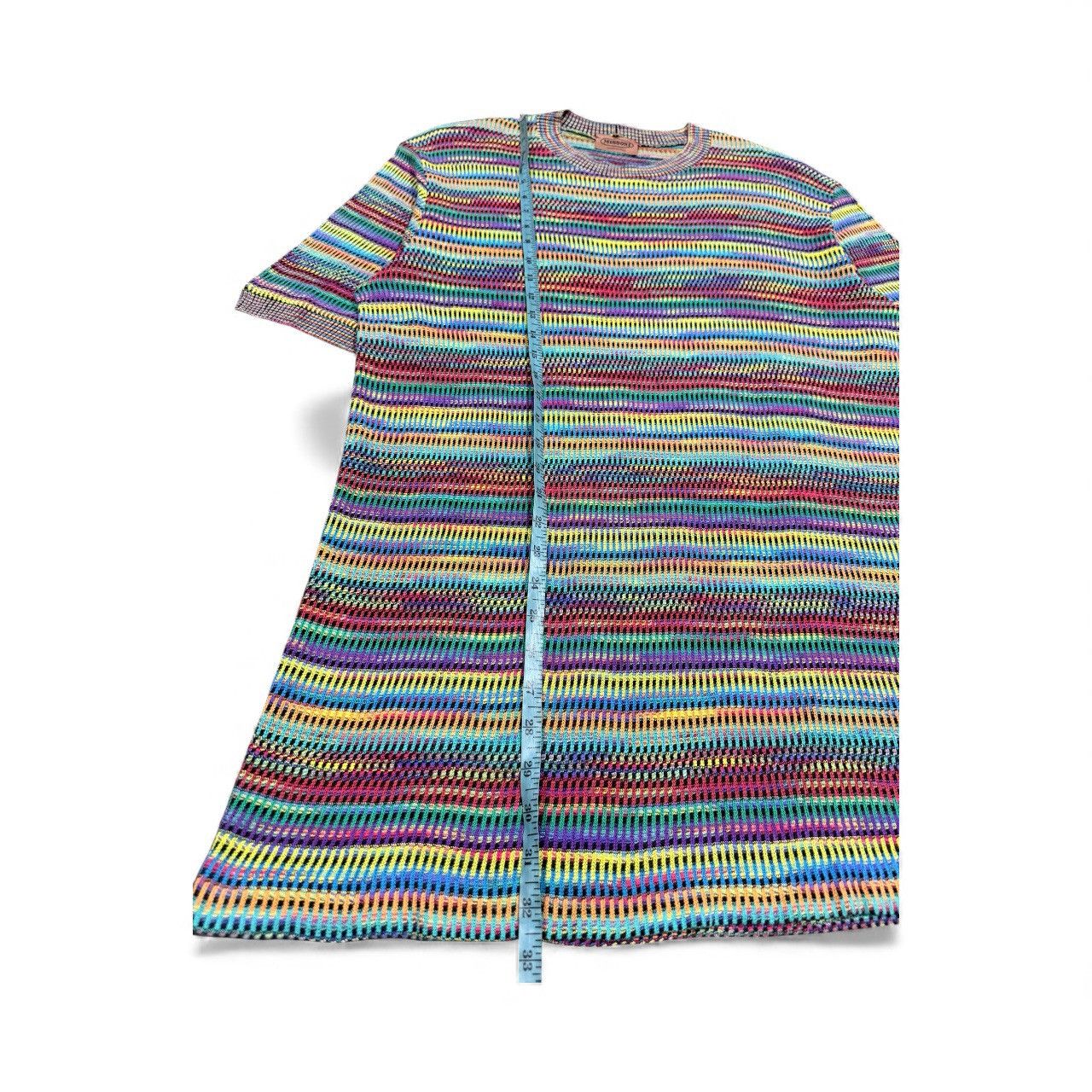 Missoni Vtg🔥Missoni Static Multicolor Knitted Tee Made In Italy Size US M / EU 48-50 / 2 - 17 Thumbnail