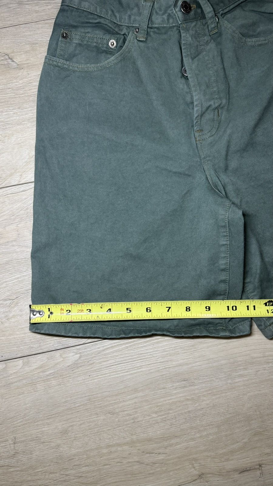 Gap Y2K 2000s Green Gap Stone Wash Relaxed Fit Jean Short Jorts Size 28" / US 6 / IT 42 - 5 Thumbnail