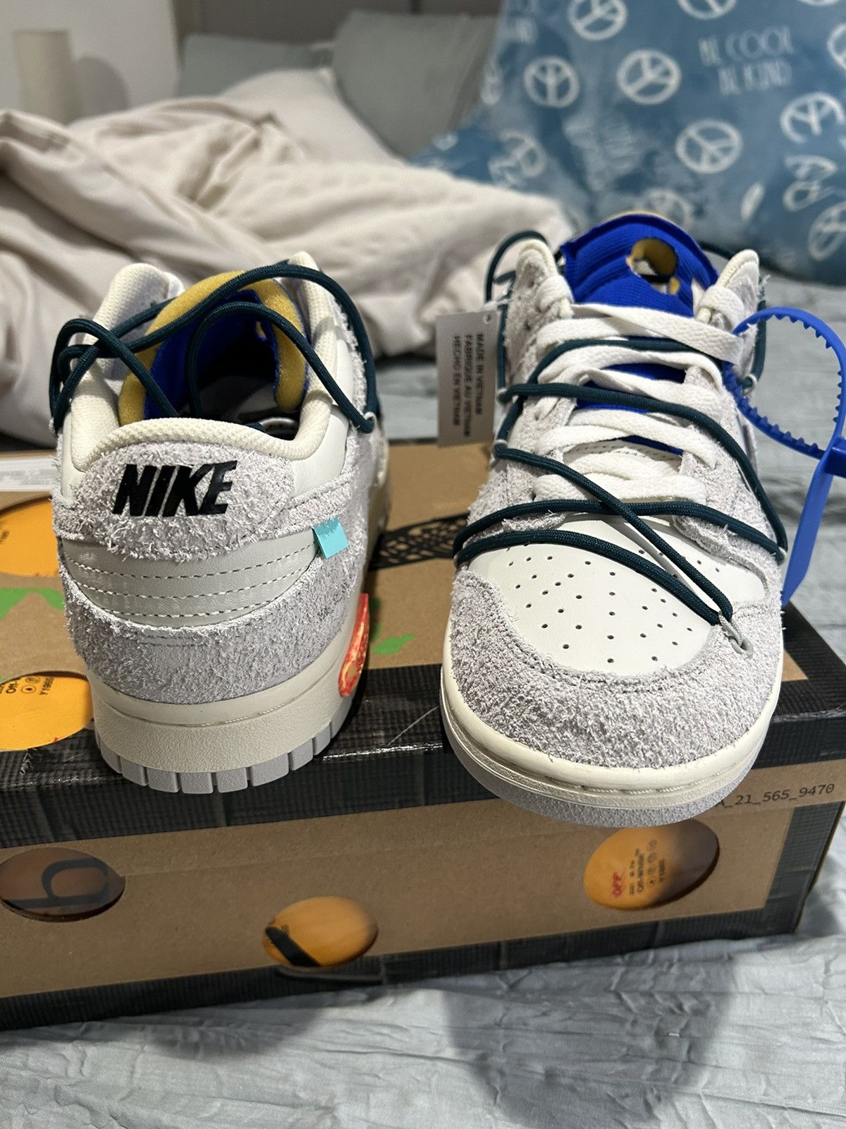 Nike × Off-White × Virgil Abloh Nike Dunk Low Off White Lot 16 Size US 10 / EU 43 - 2 Thumbnail