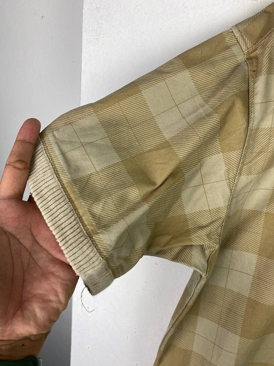 Japanese Brand power to the poeple short sleeves checkered khakis jacket Size US XL / EU 56 / 4 - 5 Thumbnail