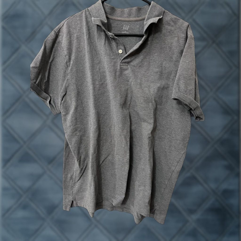 Gap VINTAGE Gap Polo Shirt Men XL Gray Knit Short Sleeve Collared Pullover Cotton Polo Mens XL Gray Knit Polo Size US XL / EU 56 / 4 - 1 Thumbnail