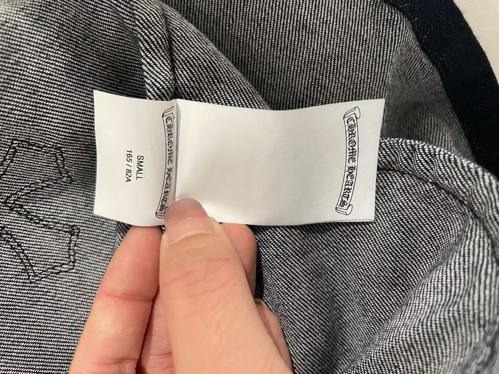 Chrome Hearts Chrome Hearts Soft Denim Cross Patch Blue Malhal Kita Shirt Size US S / EU 44-46 / 1 - 10 Thumbnail