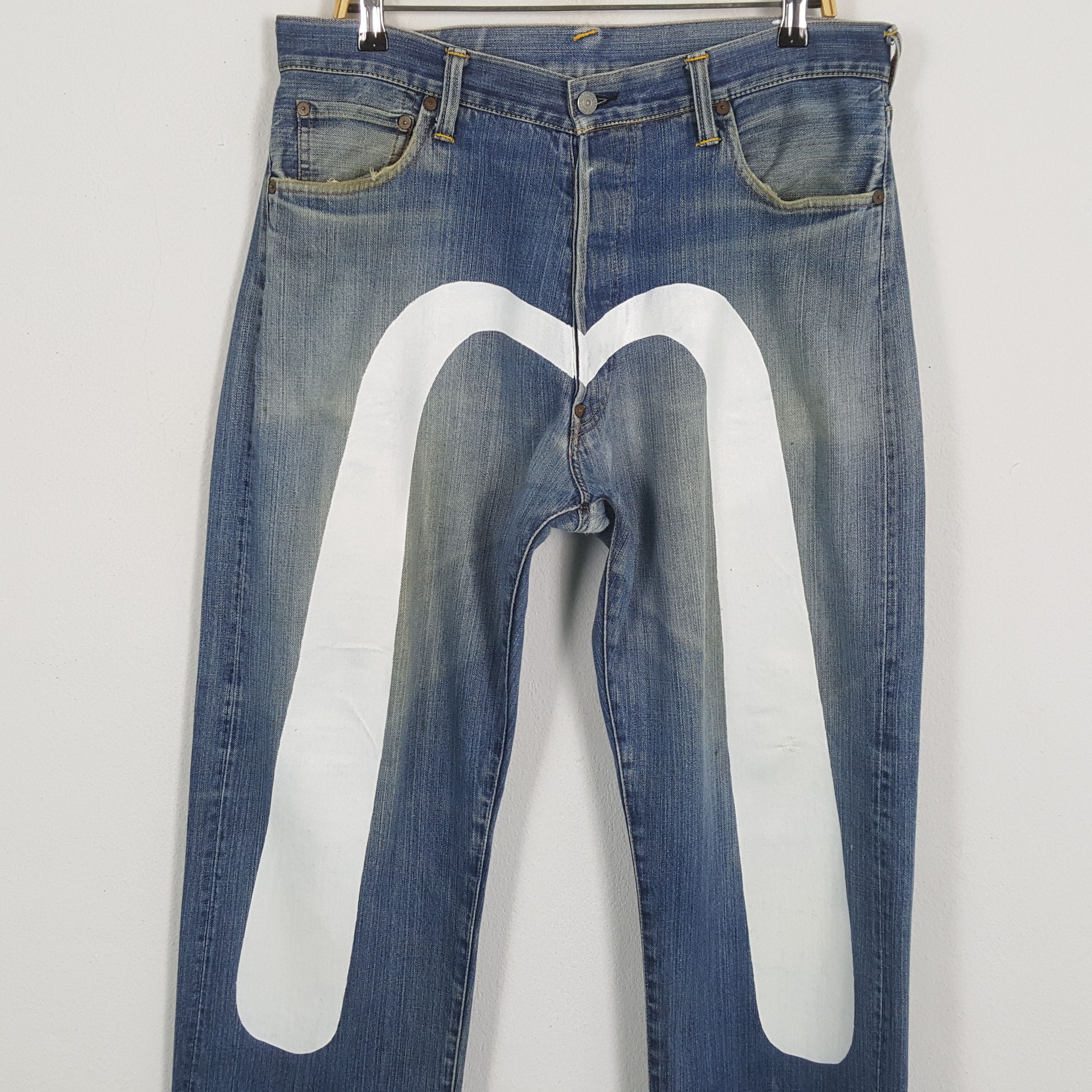 Evisu × Japanese Brand × Vintage Vintage EVISU Japanese Brand Daicock Custom Style Jeans Size US 34 / EU 50 - 2 Thumbnail