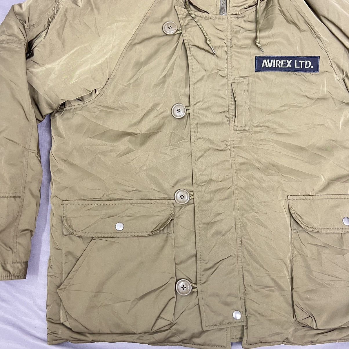 Avirex Avirex HB Hoodie Flight Jacket Polyester Size US XXL / EU 58 / 5 - 3 Thumbnail