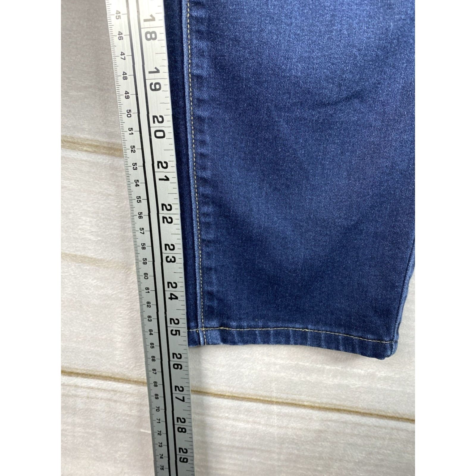 Eddie Bauer Eddie Bauer Jeans Womens 16 5-Pocket Skinny Mid Rise Denim Cotton Blend Spandex Stretch Blue XS-XL? Size 34" / US 12 / IT 48 - 5 Thumbnail
