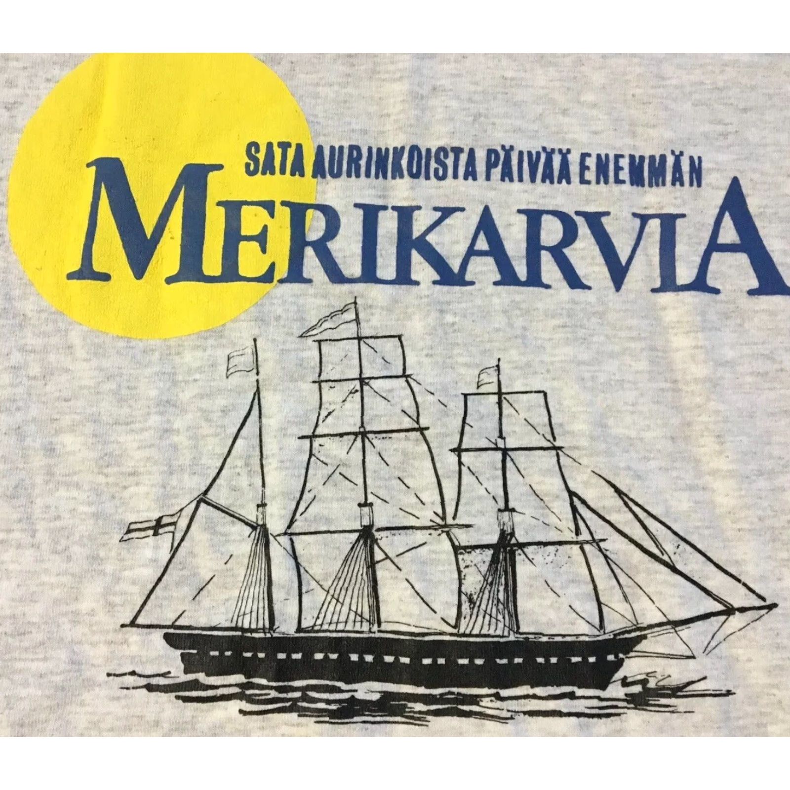 Vintage VINTAGE Merikarvia Finland Sailing Shirt XL Gray T-Shirt Men Nautical Beach Fishing Yachting Sea USA 90s 80s Retro Logo Size US XL / EU 56 / 4 - 2 Thumbnail