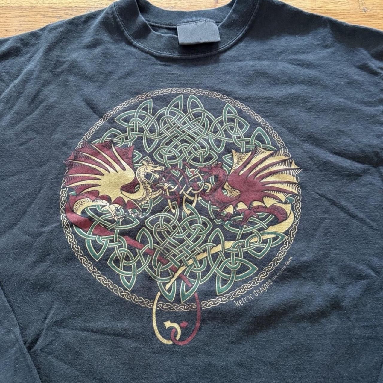 Other Vintage 1998 Jen Deluth "Keltic Dragons" Long-Sleeve Tee Size US XL / EU 56 / 4 - 2 Thumbnail