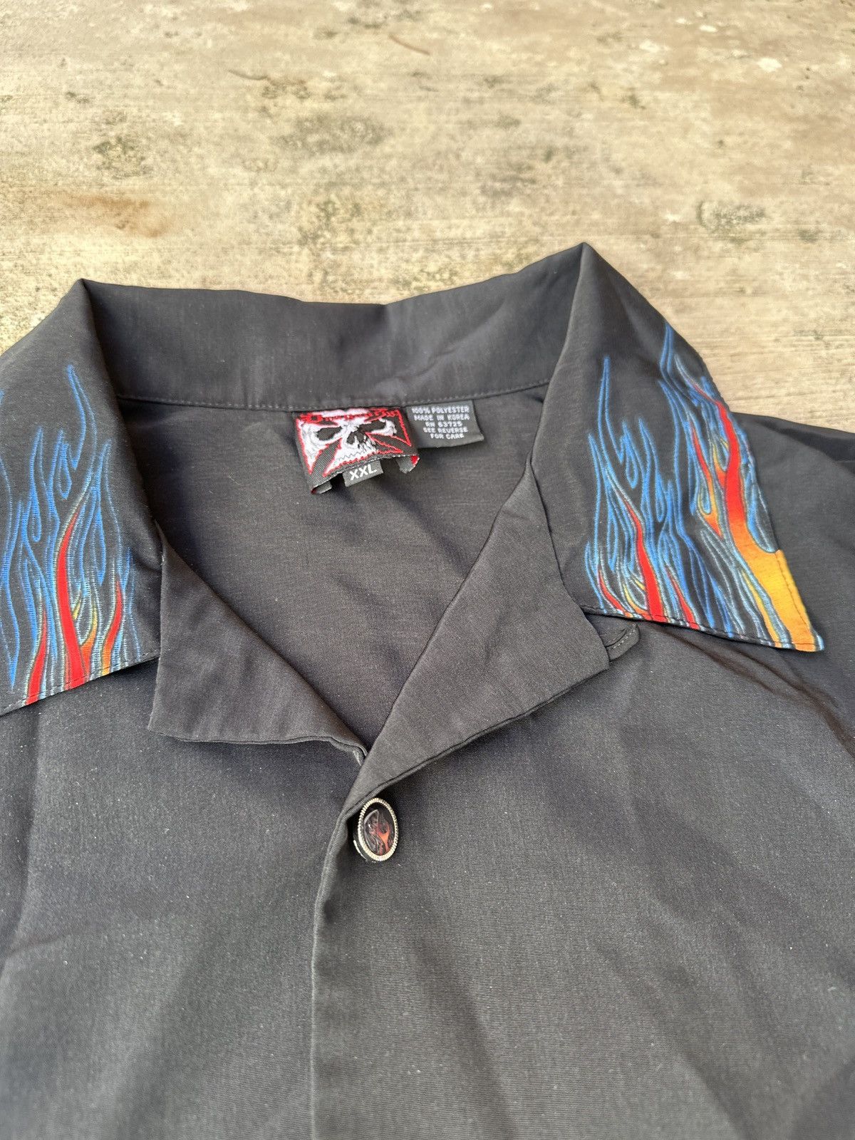 Dragonfly × JNCO × Vintage Vintage Y2K Jnco dragonfly AOP Flames Button Up Shirt Size US XL / EU 56 / 4 - 2 Thumbnail