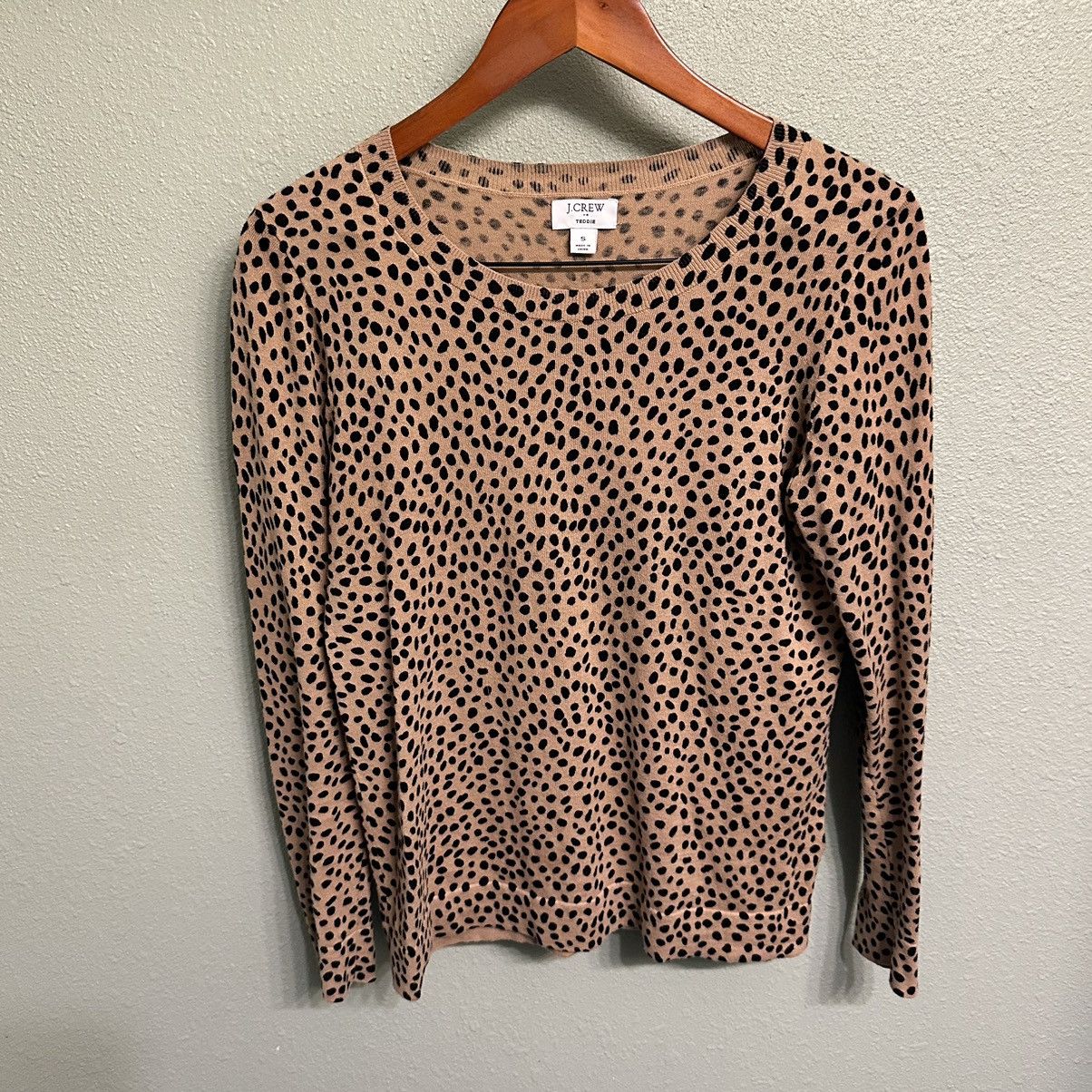 J.Crew J.Crew animal/dot crew neck Teddy sweater Size S / US 4 / IT 40 - 1 Thumbnail