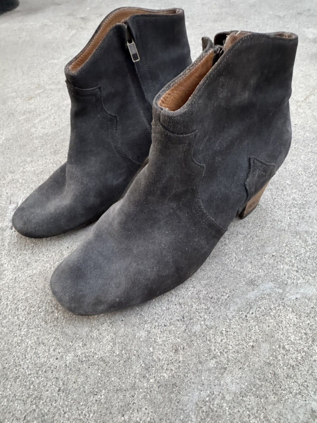 Isabel Marant Isabel Marant Grey Suede Dicker Boots Size US 8 / IT 38 - 2 Thumbnail