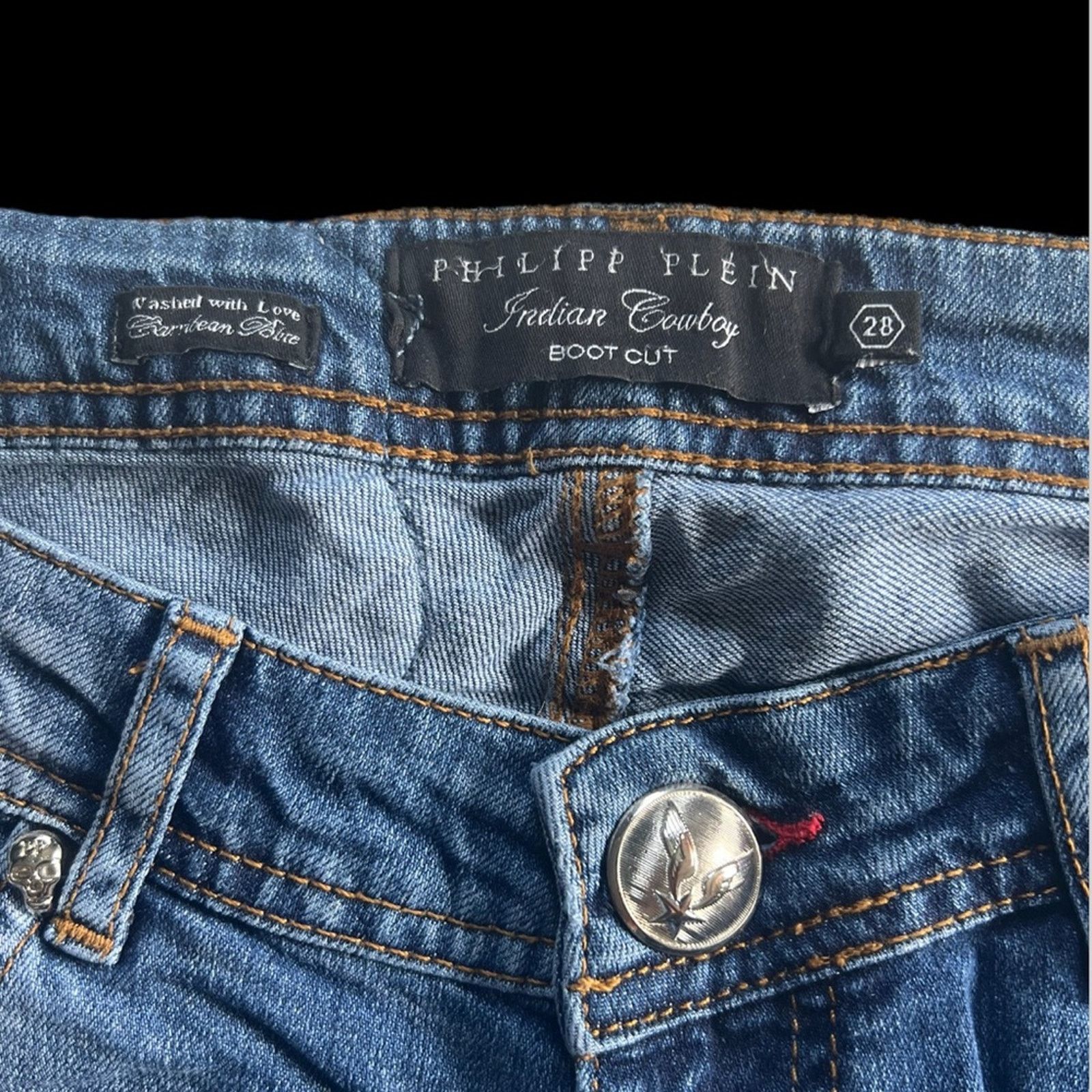 Philipp Plein Philipp Plein Blue Jeans | Size 28 Size 28" / US 6 / IT 42 - 5 Thumbnail